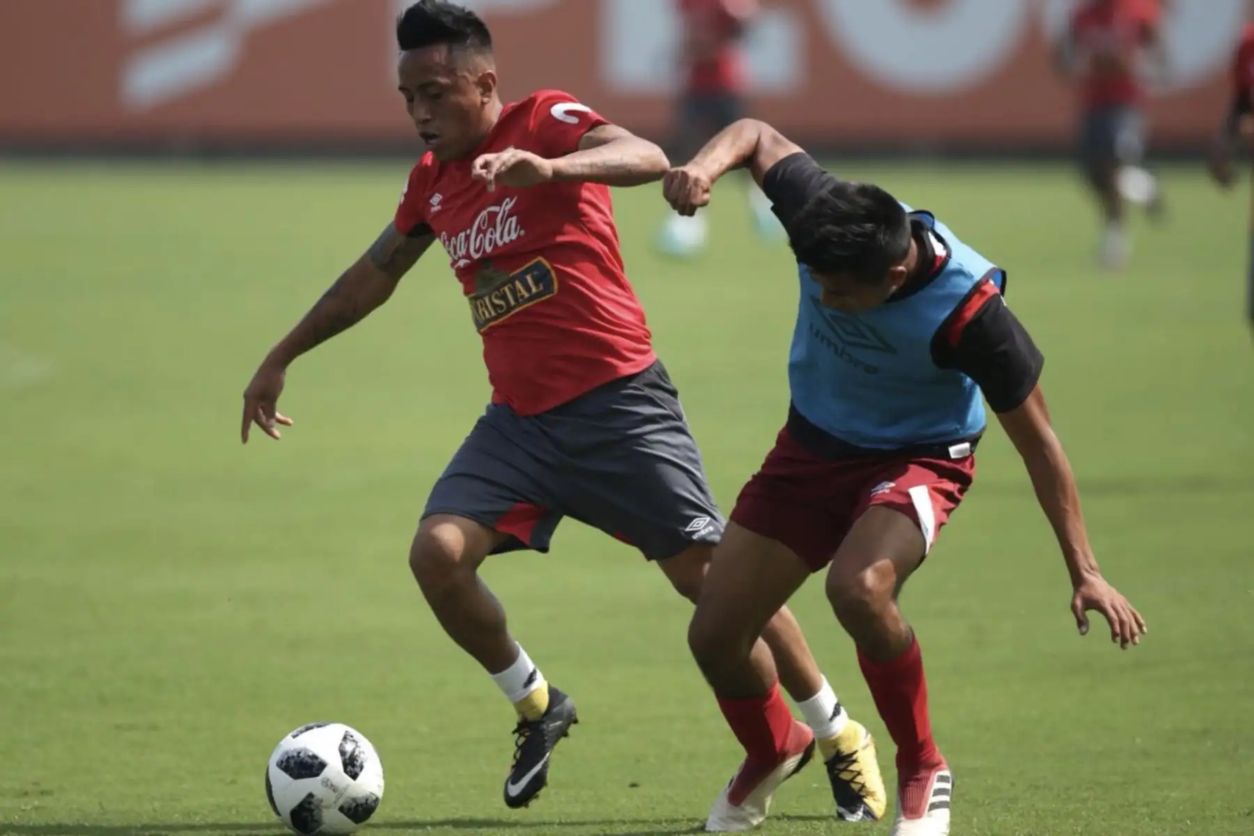 Selección peruana continuó con los entrenamientos  en el complejo deportivo de  la Videna. Foto:ANDINA/ Twiter FPF