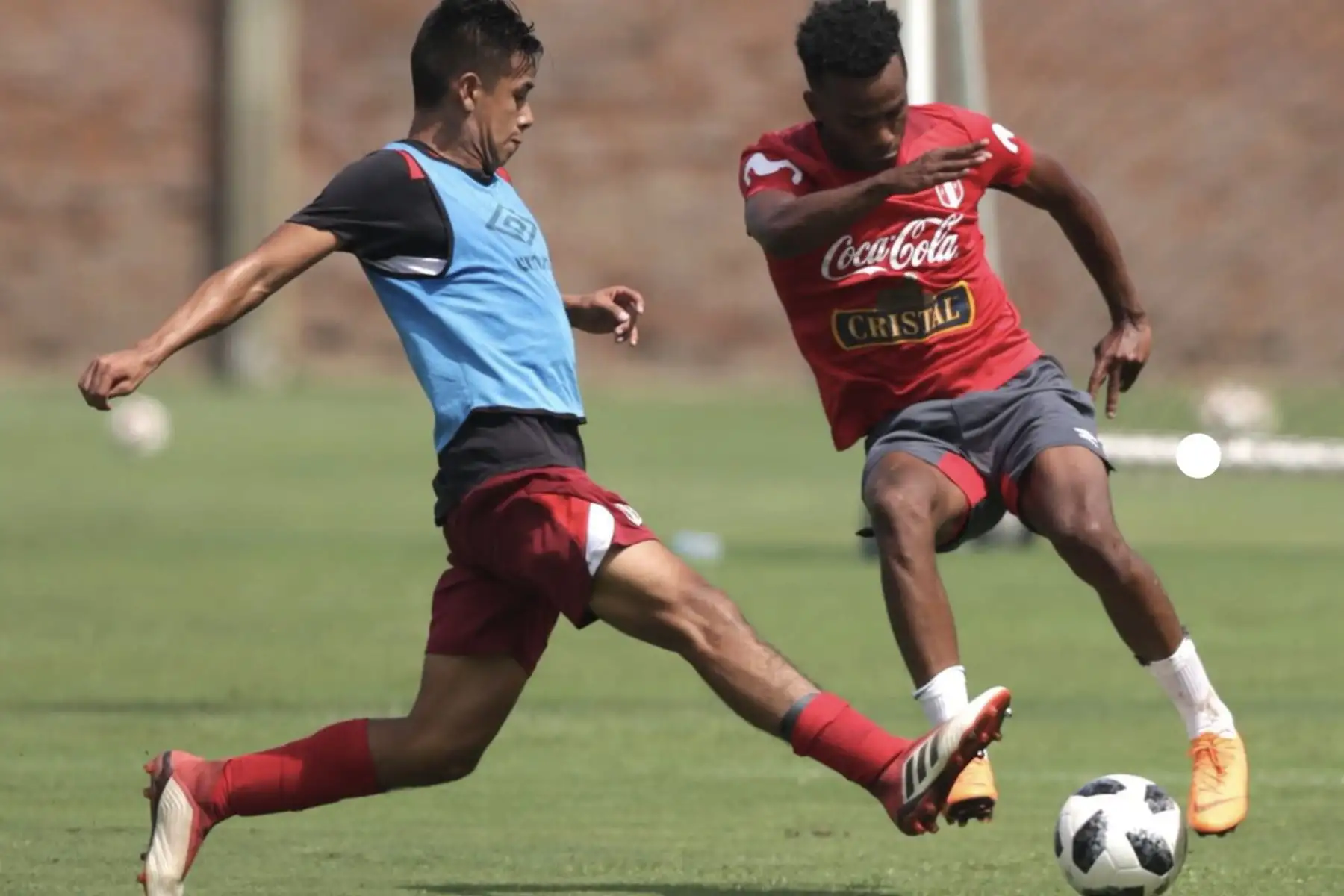 Selección peruana continuó con los entrenamientos  en el complejo deportivo de  la Videna. Foto:ANDINA/ Twiter FPF