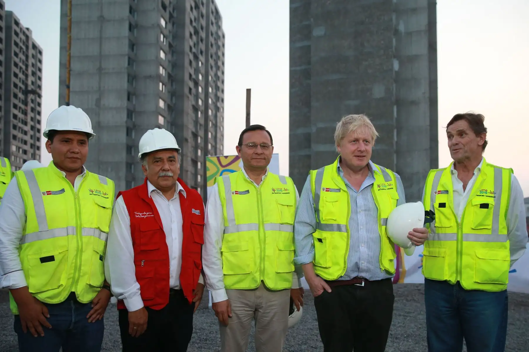 Boris Johnson, visita oficial de secretario de asuntos exteriores del Reino Unido a la Villa de Atletas de Lima 2019. Foto: ANDINA/Vidal Tarqui