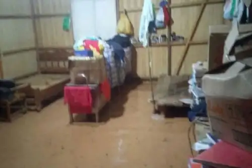 Personal de la Municipalidad Distrital de San Juan del Oro ejecuta los trabajos de encauce del río Challuma, tras el incremento de su caudal e inundar viviendas y locales públicos, así como vías de comunicación. ANDINA/Difusión