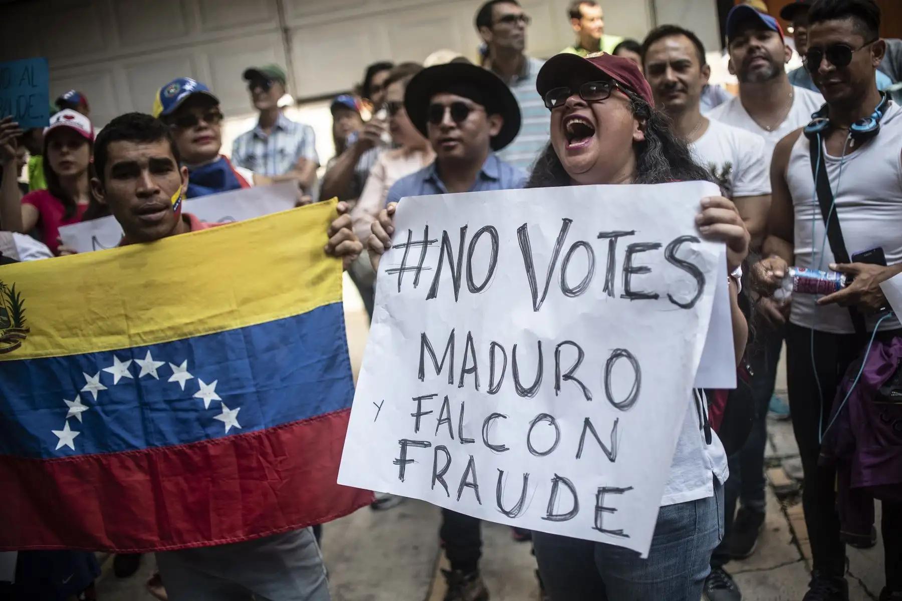 Elecciones en Venezuela se realizan en medio de algunas protestas callejeras. Foto: AFP.