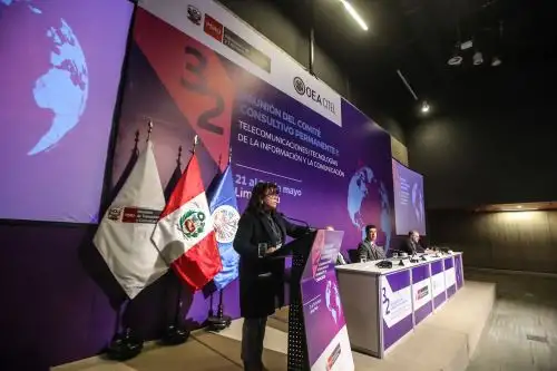 Viceministra de Comunicaciones, Virginia Nakagawa.