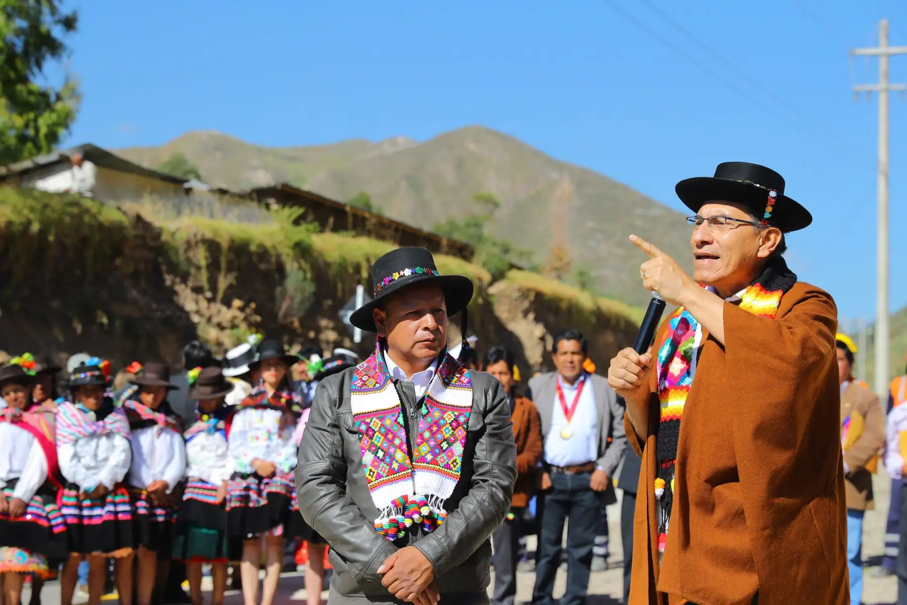Presidente de la República, Martín Vizcarra, supervisa funcionamiento de la carretera Huancavelica-Lircay. Foto: ANDINA/Prensa Presidencia.