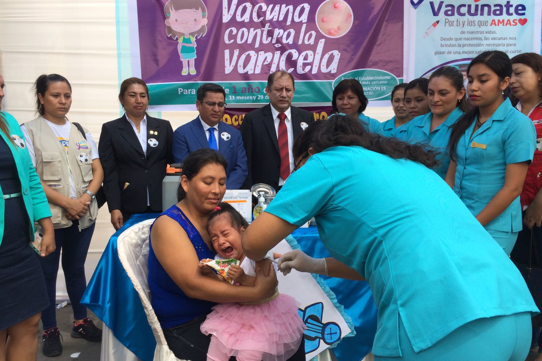 Autoridades de Salud de Lambayeque inician campaña de vacunación contra la influenza en la región. ANDINA