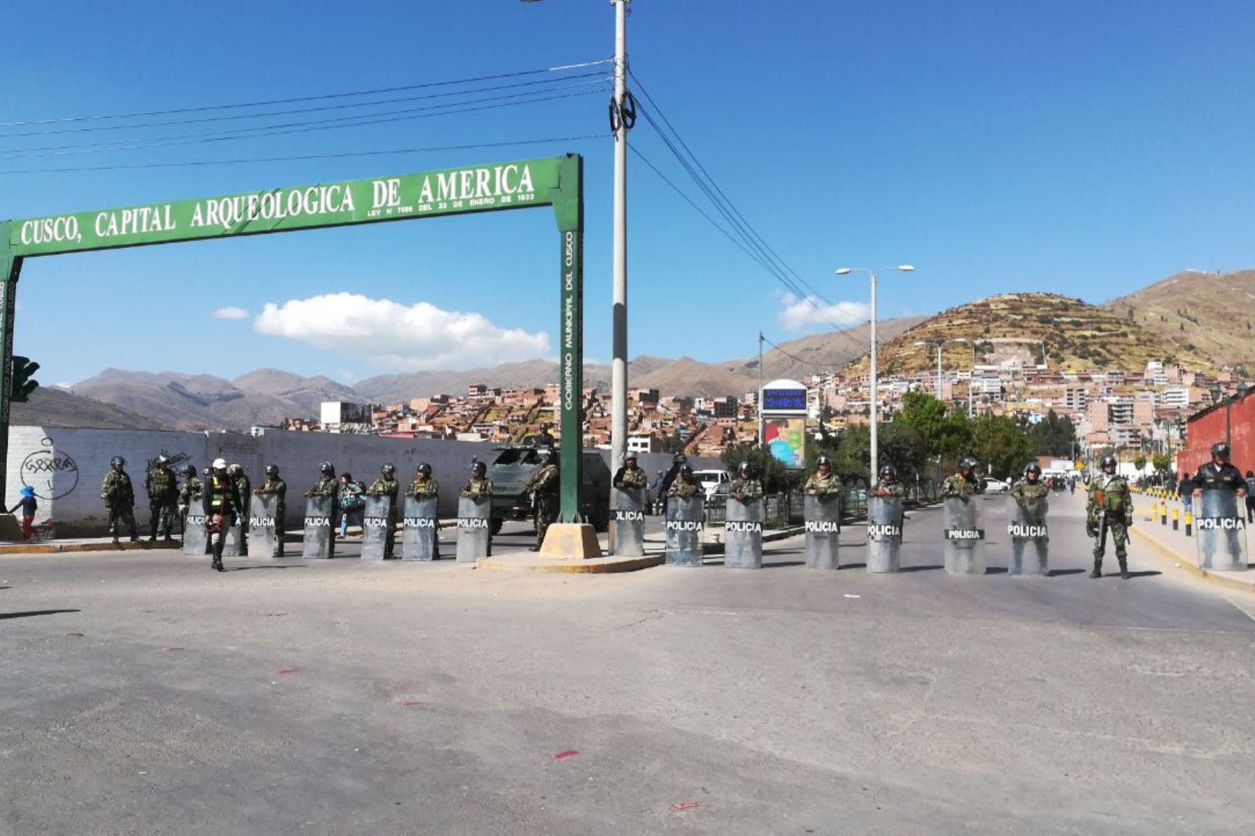 La Policía implementó un corredor turístico seguro para garantizar la integridad de los turistas que arriban a Cusco. ANDINA/Archivo