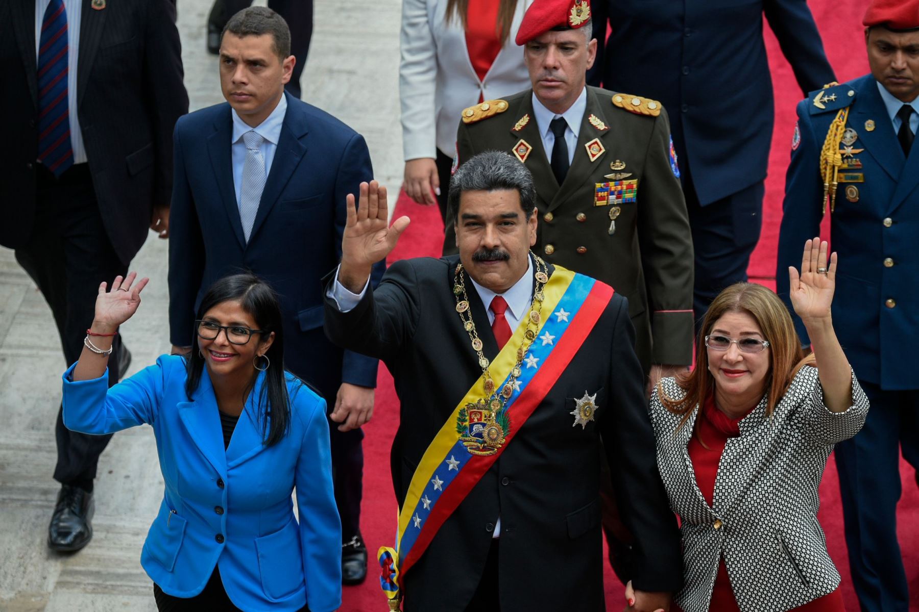 Maduro jura como mandatario reelecto ante la  Asamblea Constituyente Foto: AFP
