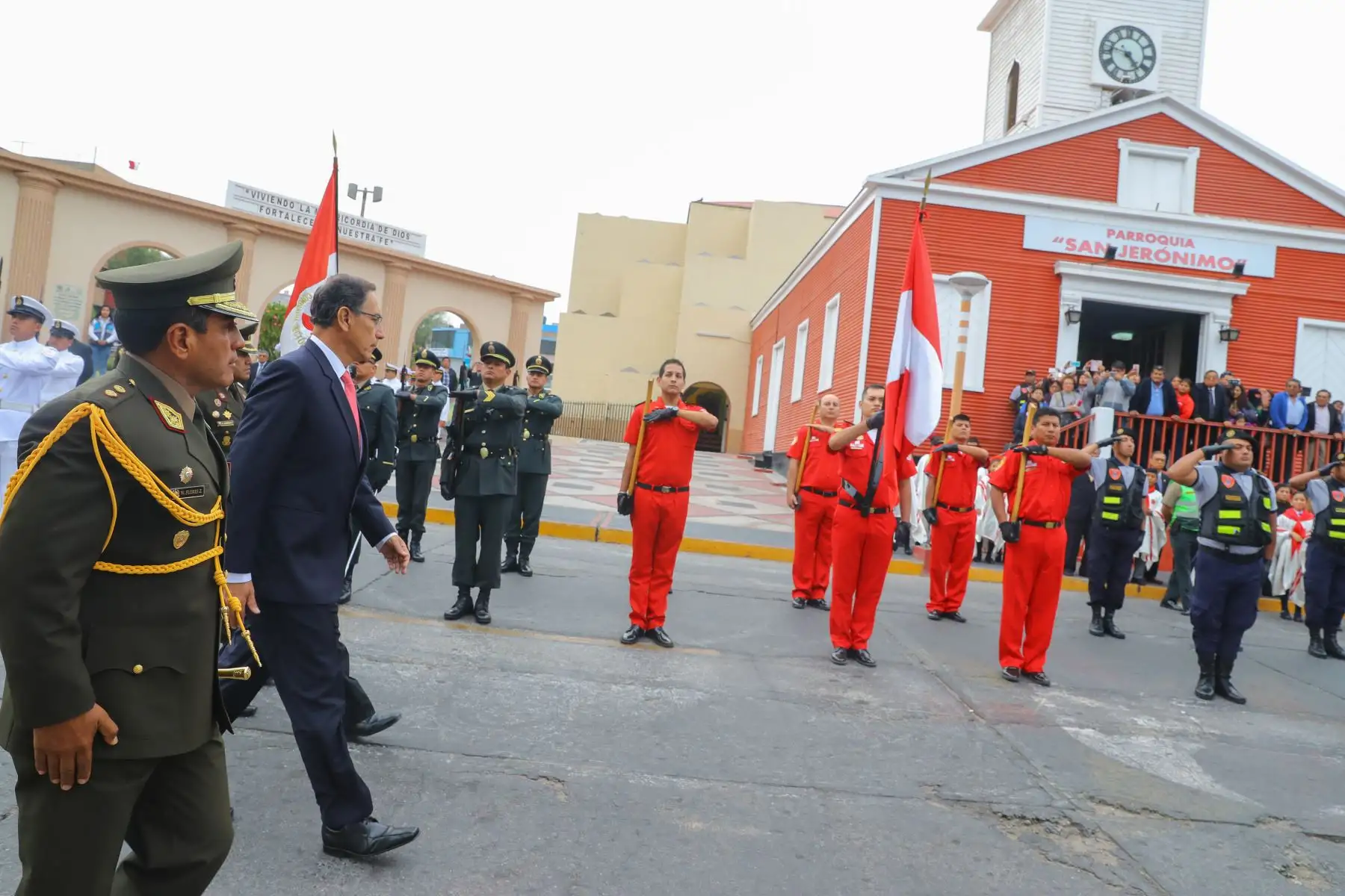 El presidente Martín Vizcarra participa en las actividades por el 48ª aniversario de creación de la provincia de Ilo ubicado en la región Moquegua. Foto: ANDINA/Prensa Presidencia