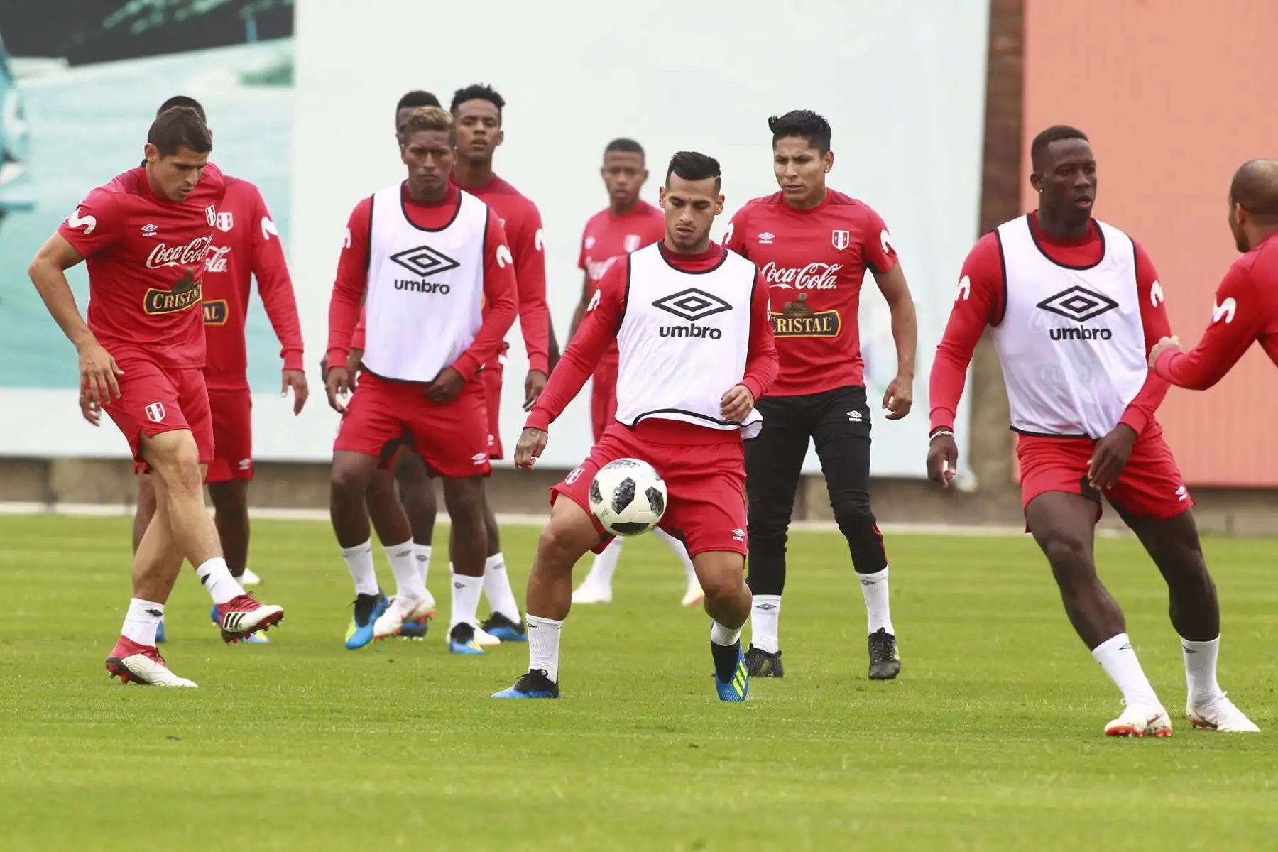Selección peruana entrena con el equipo completo en la Videna. Foto: ANDINA/Eddy Ramos