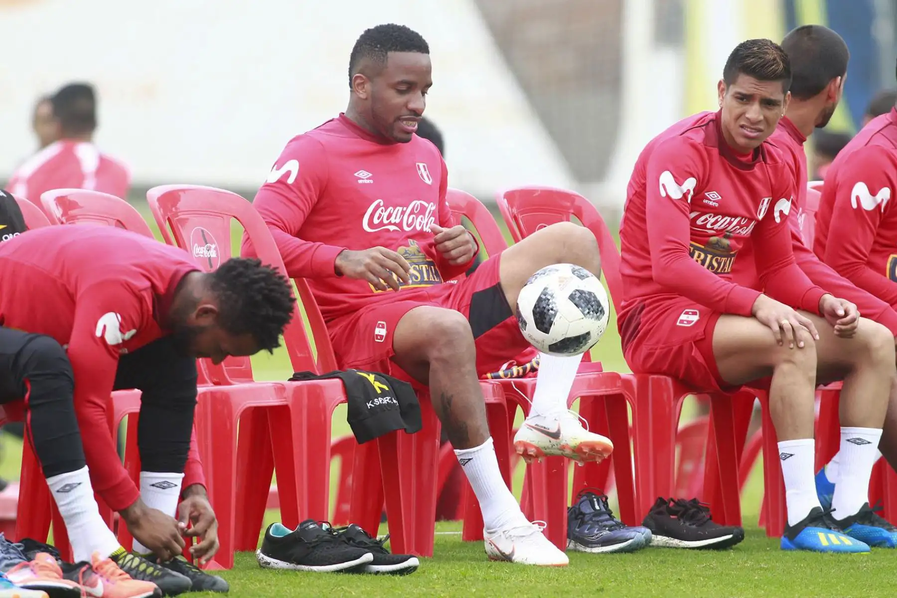 Selección peruana entrena con el equipo completo en la Videna. Foto: ANDINA/Eddy Ramos