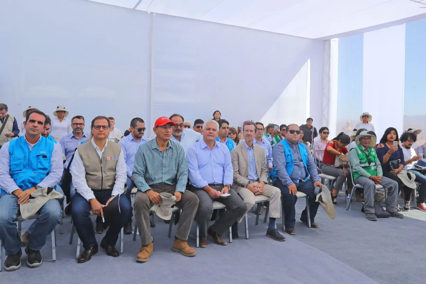 Presidente Martín Vizcarra inauguró la central solar Intipampa de Moquegua. Foto: ANDINA/Prensa Presidencia.