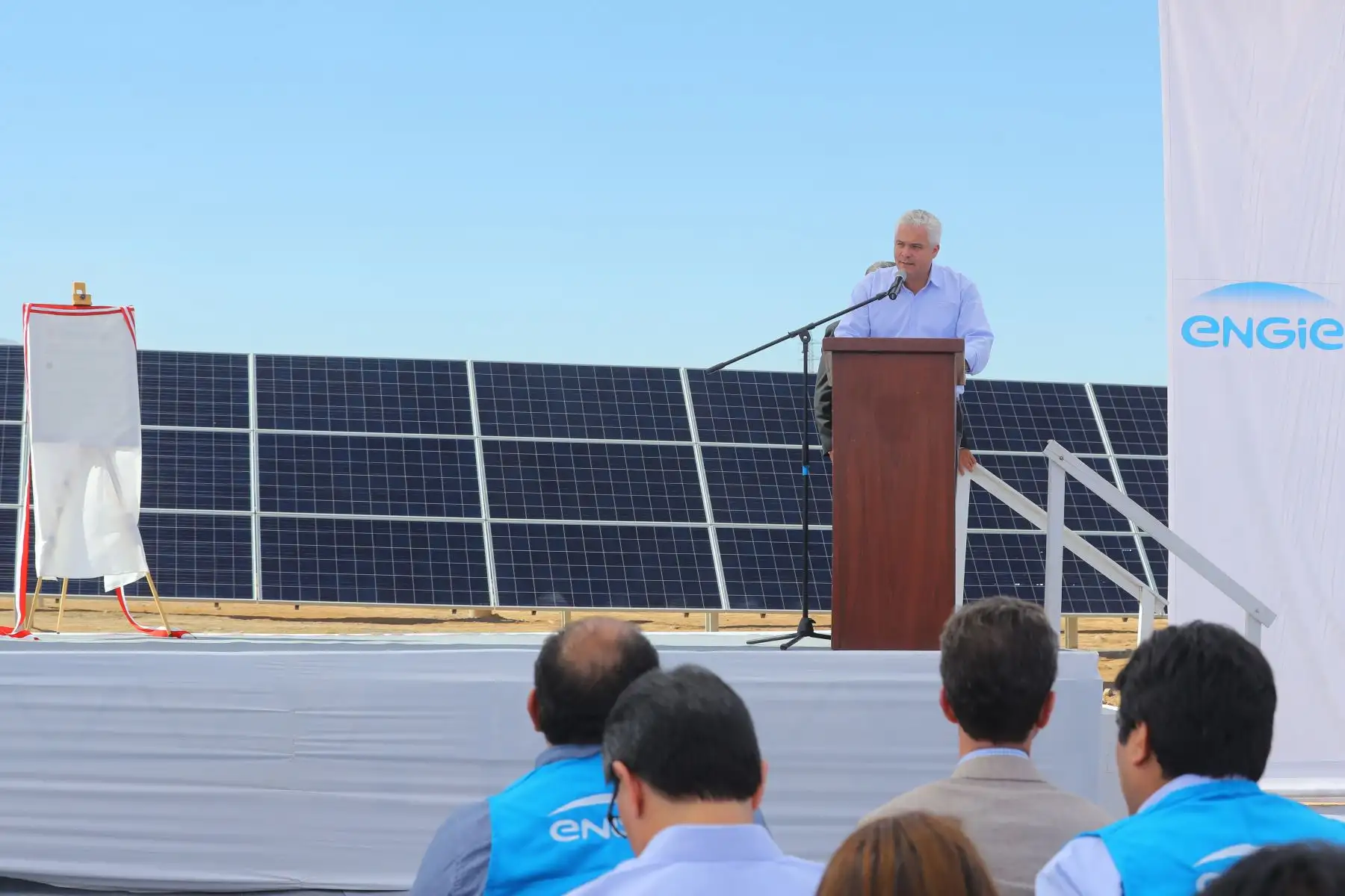 Presidente Martín Vizcarra inauguró la central solar Intipampa de Moquegua. Foto: ANDINA/Prensa Presidencia.