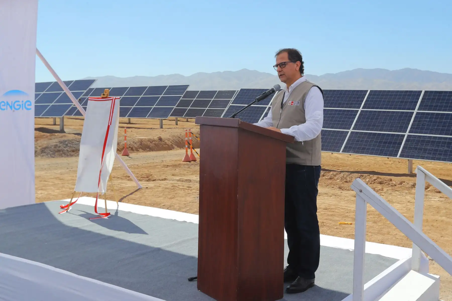 Presidente Martín Vizcarra inauguró la central solar Intipampa de Moquegua. Foto: ANDINA/Prensa Presidencia.