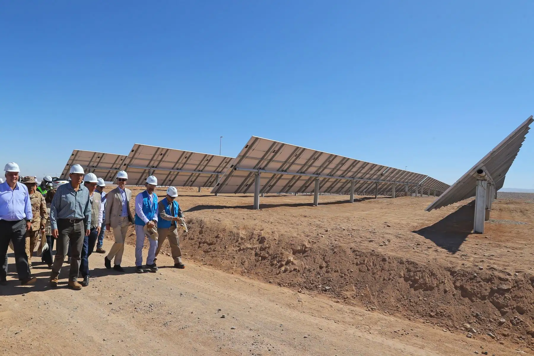 Presidente Martín Vizcarra inauguró la central solar Intipampa de Moquegua. Foto: ANDINA/Prensa Presidencia.