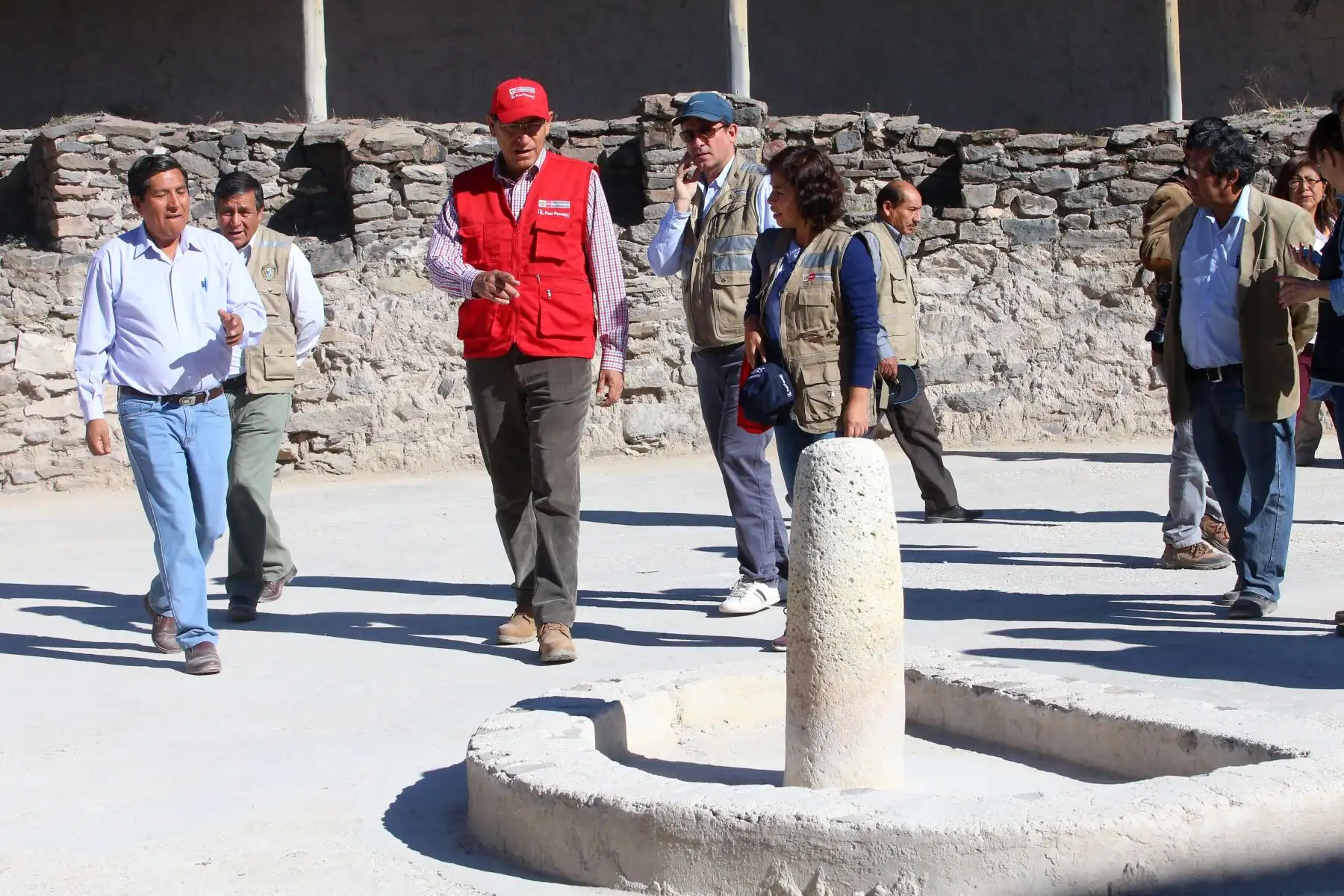Presidente Martín Vizcarra inspeccionó  las obras de recuperación del   Complejo Arqueológico  Wari, en la región Ayacucho.Foto:ANDINA/Prensa Presidencia