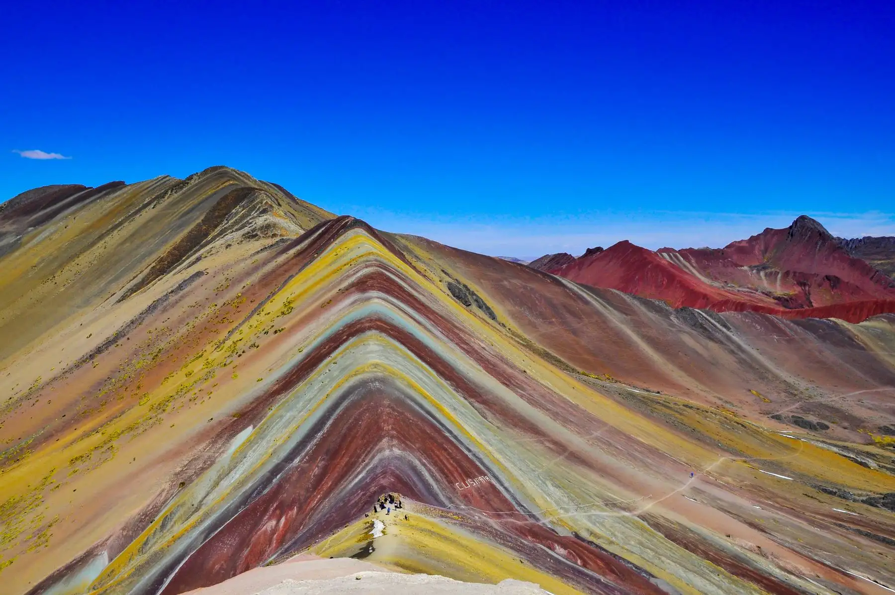 La impresionantes belleza de Winikunka, la montaña de los siete colores impresiona al mundo. Foto: Cortesía: Peruska Chambi