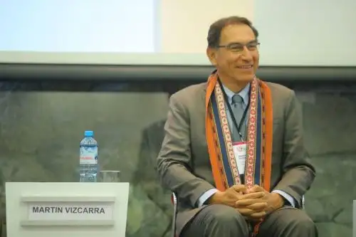 Presidente de la República, Martín Vizcarra, durante inauguración del X Congreso Mundial de la Papa. Foto: Difusión.