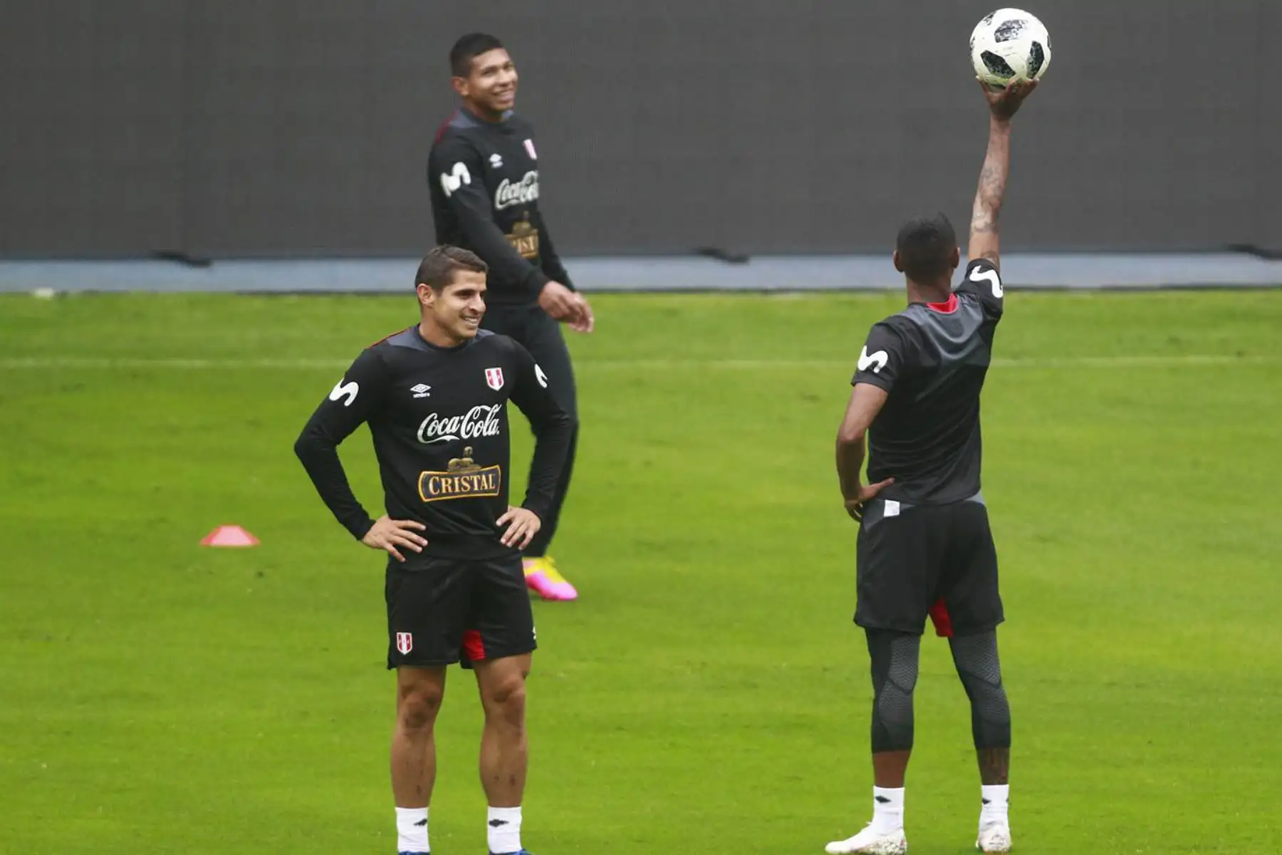 La selección peruana entrena en el Estadio Nacional, previo al partido de despedida ante Escocia, el cual se llevará a cabo en el mismo escenario el próximo martes 29 de mayo.Foto: ANDINA/Eddy Ramos