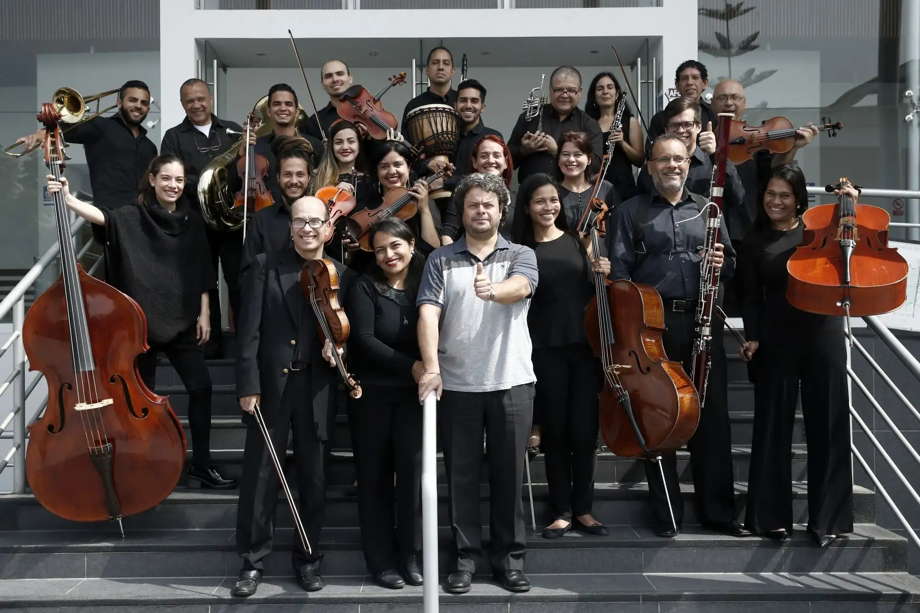 Sinfónika esta integrada por 30 músicos de las mejores orquestas de Venezuela. Foto: ANDINA/Melina Mejía