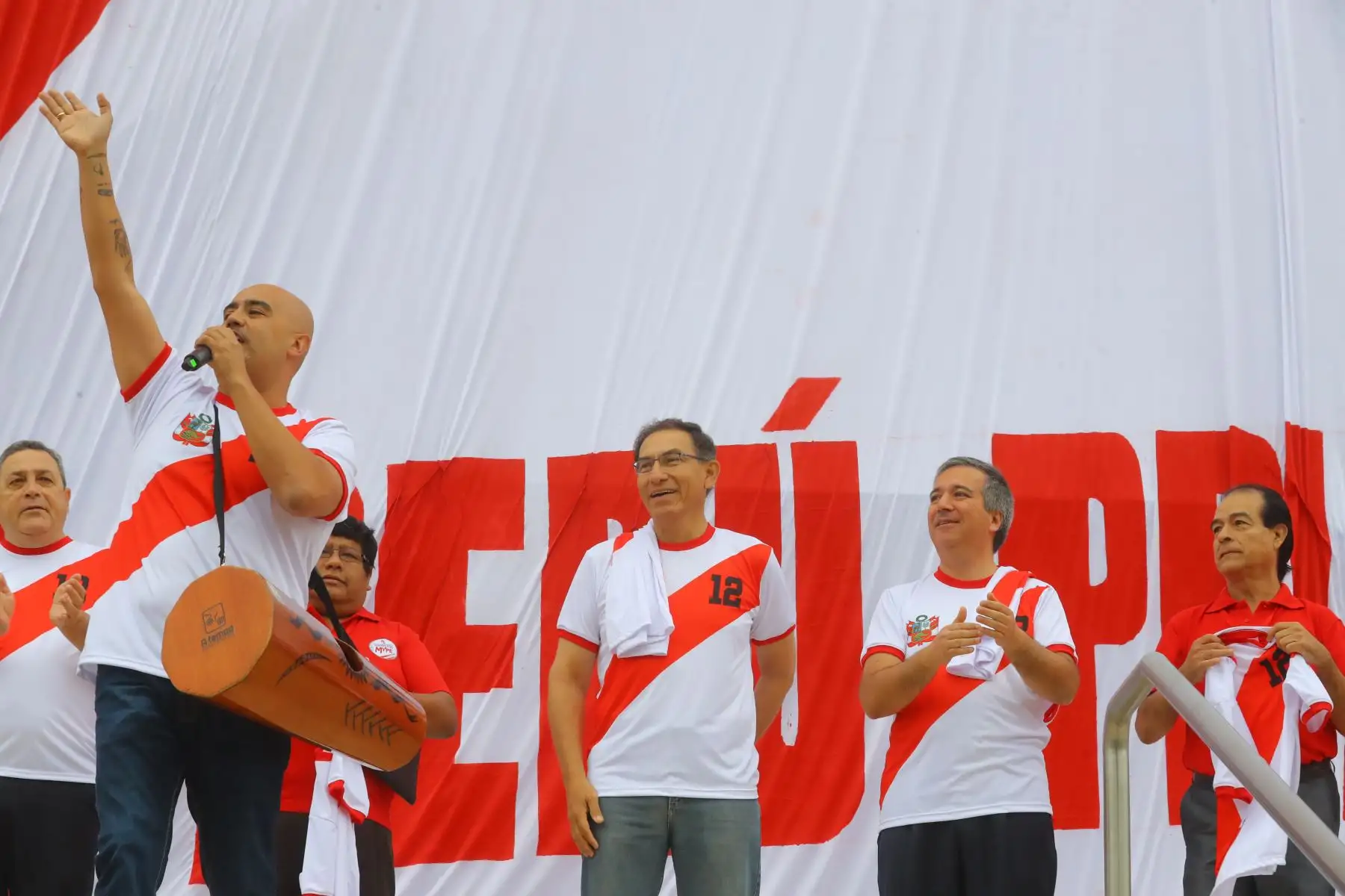 Presidente de la República Vizcarra participa en la ceremonia de Lanzamiento de la Campaña “Guerreros MYPE”.Foto: ANDINA/Prensa Presidencia