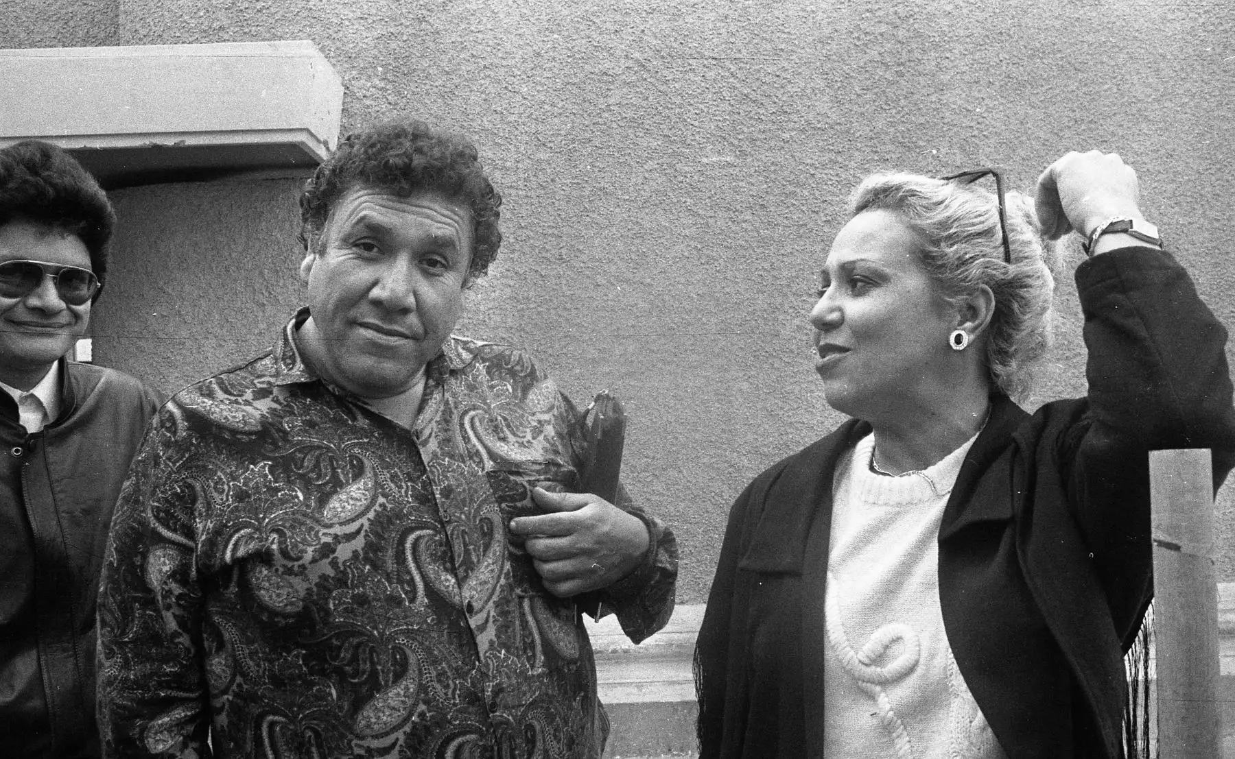 12 agosto 1992 / Entrevista al actor cómico conocido como el Gordo Casaretto (aquí con Nancy Cavagnary, más conocida como Elsa Pito). Foto: ANDINA/archivo.