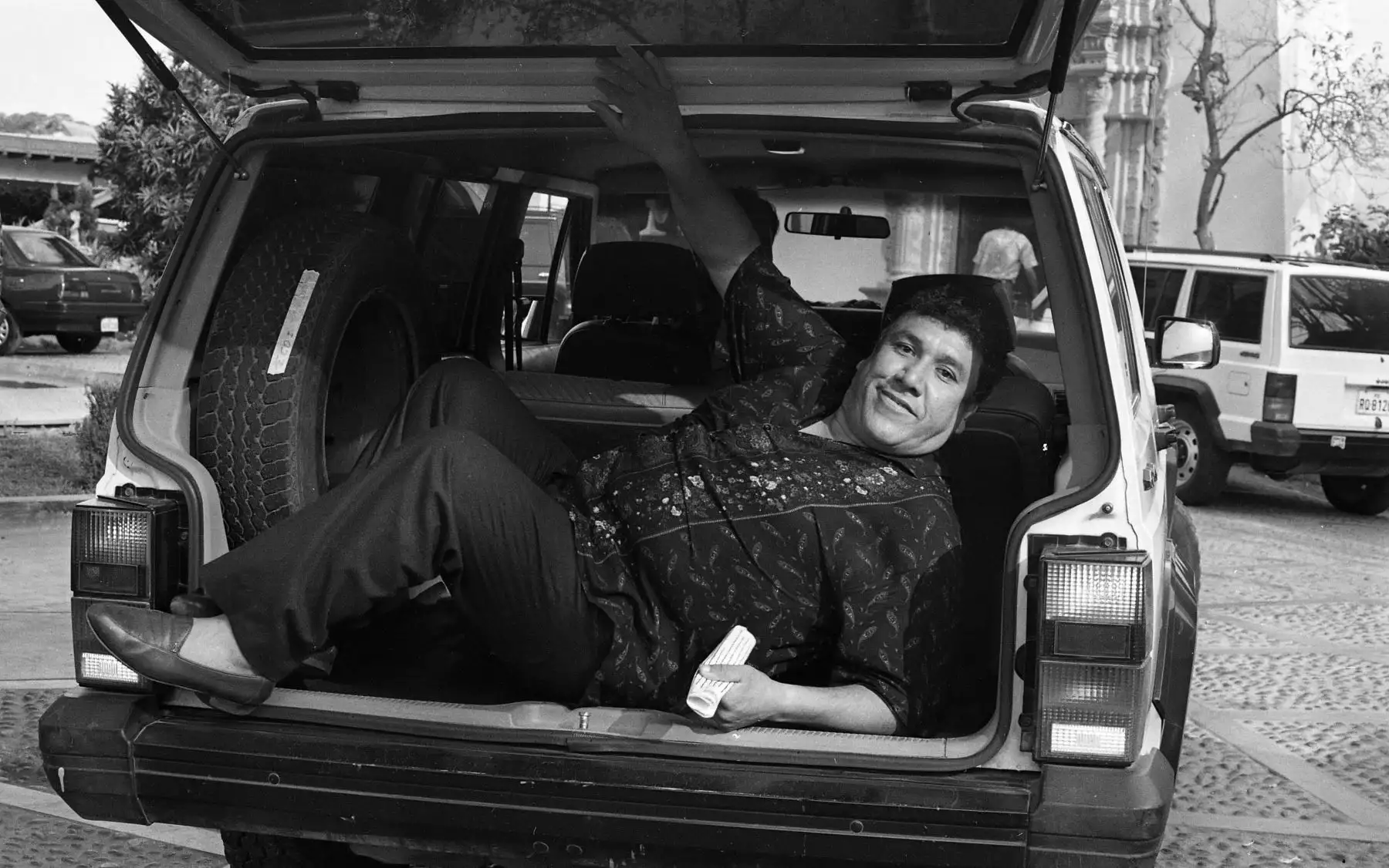 2 abril 1992 / Sesión de fotos al actor cómico Gordo Casaretto. Foto: ANDINA/archivo.