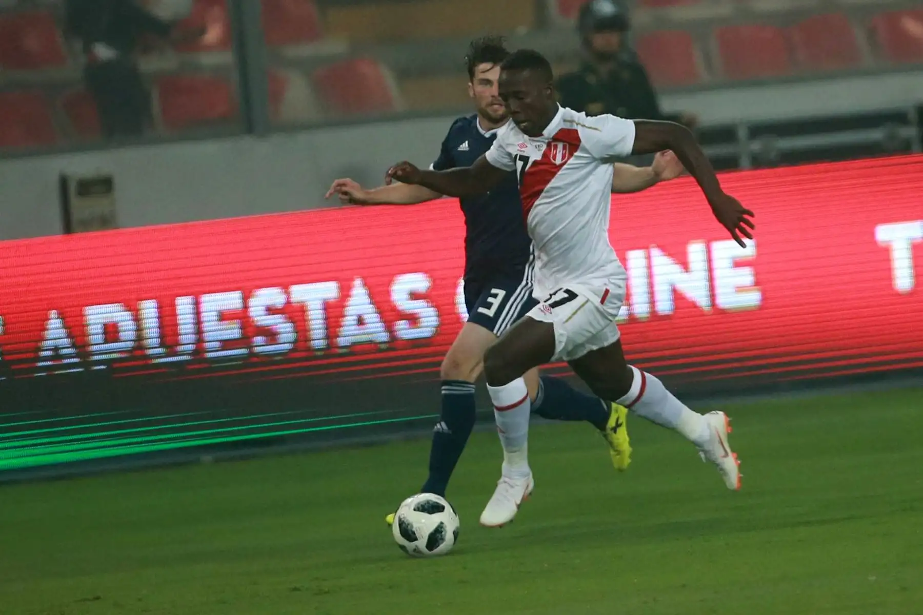 Perú gana 2-0 a Escocia en el Estadio Nacional.Foto: ANDINA/Jhony Laurente