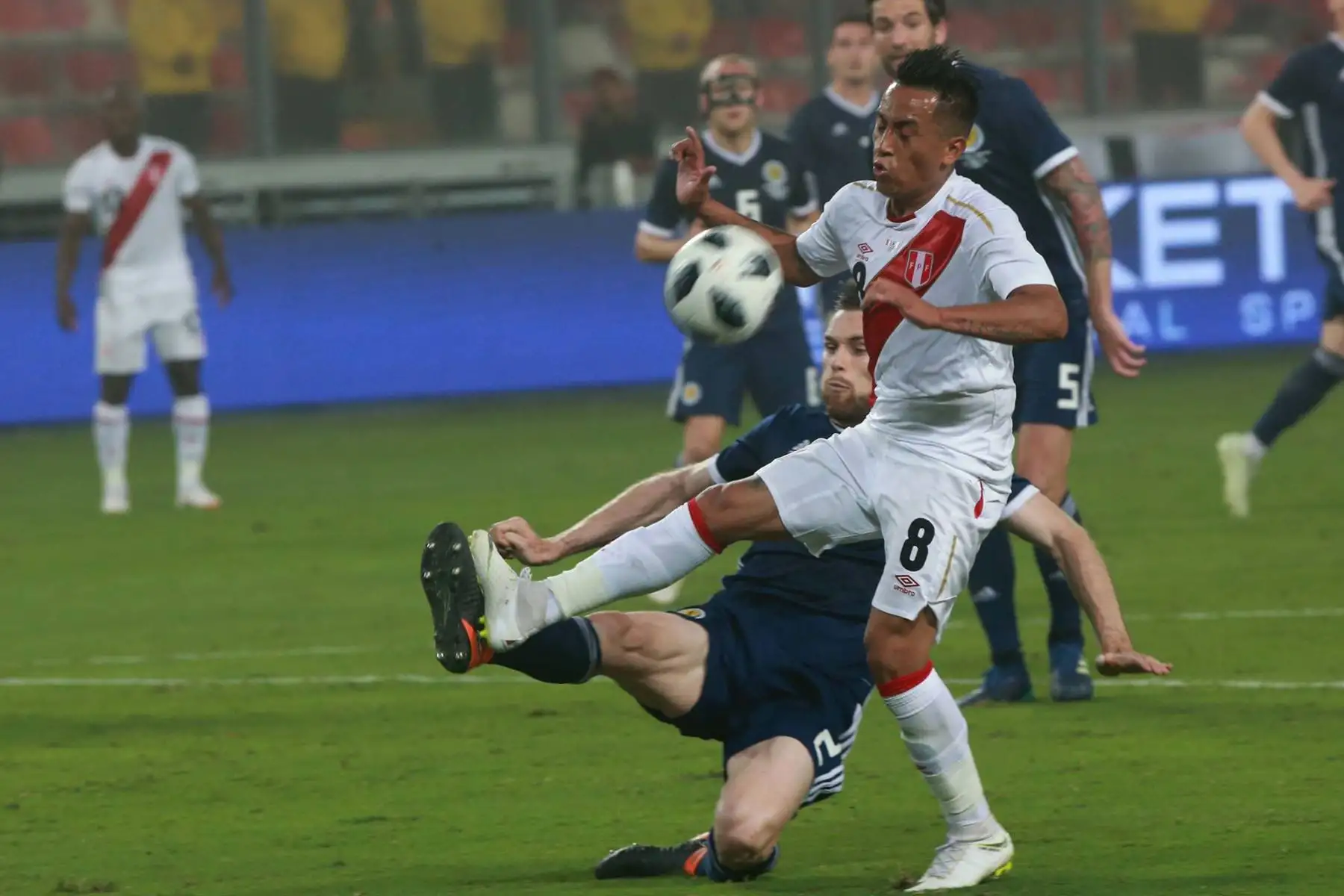 Perú gana 2-0 a Escocia en el Estadio Nacional.Foto: ANDINA/Jhony Laurente