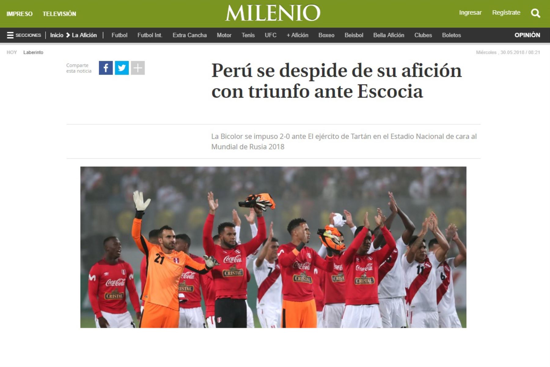 Diario Milenio. Foto: Captura.