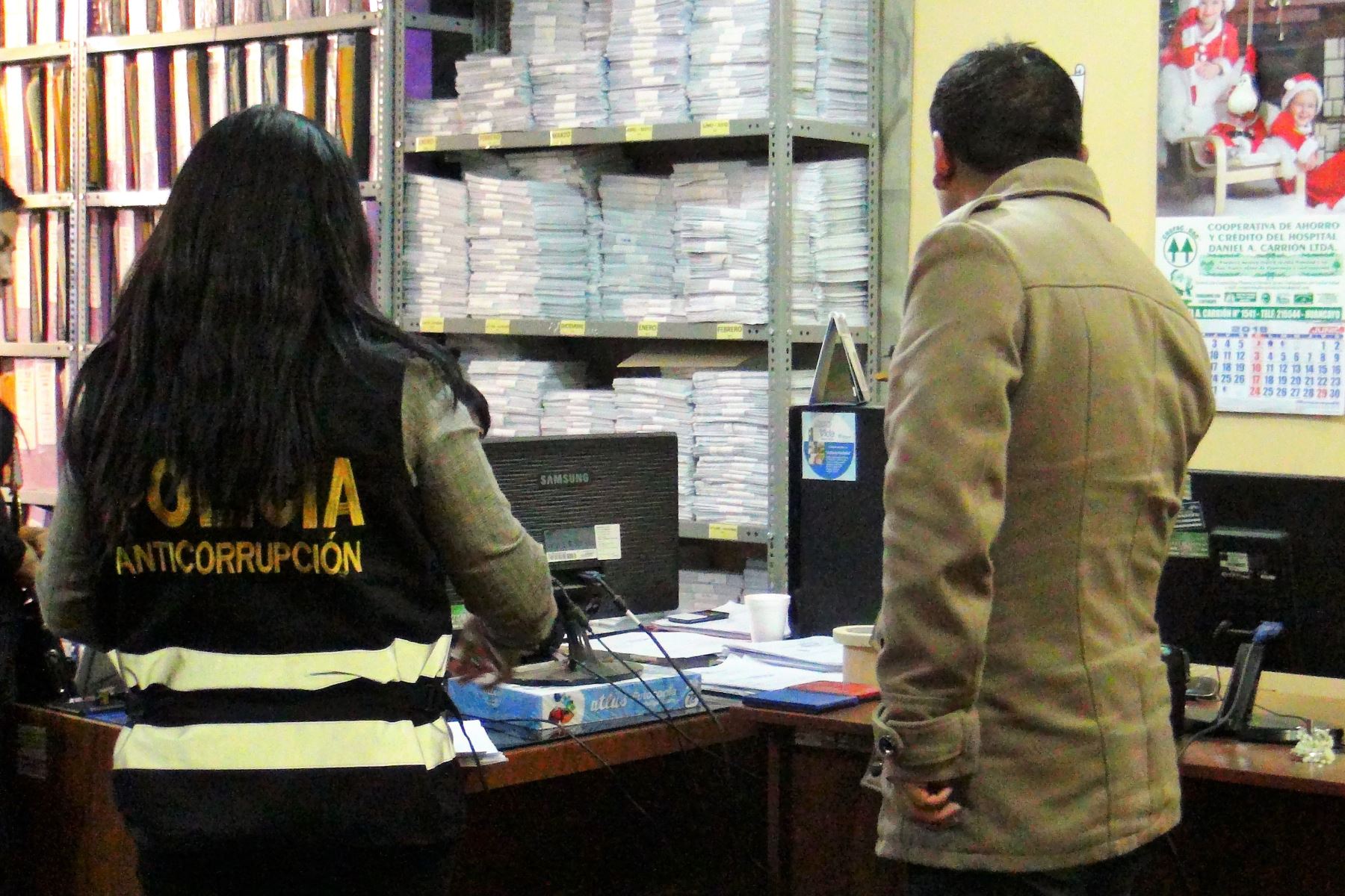 Fiscalía Anticorrupción de Junín allana oficinas de la municipalidad de Chilca por investigación de audios que comprometen a alcalde José Auqui. ANDINA