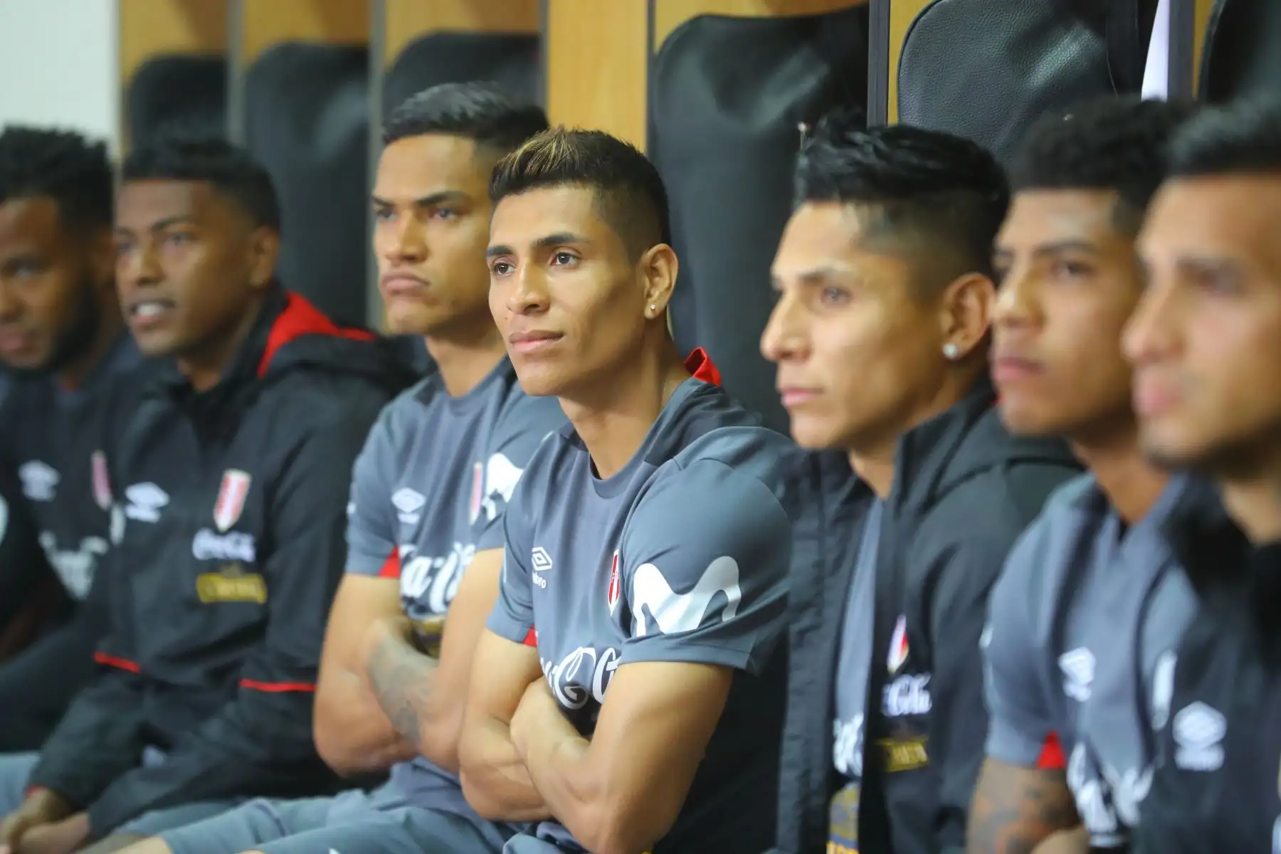 Jefe de Estado Martín Vizcarra, despide a la selección peruana de fútbol en la Videna. Foto:ANDINA /Presidencia