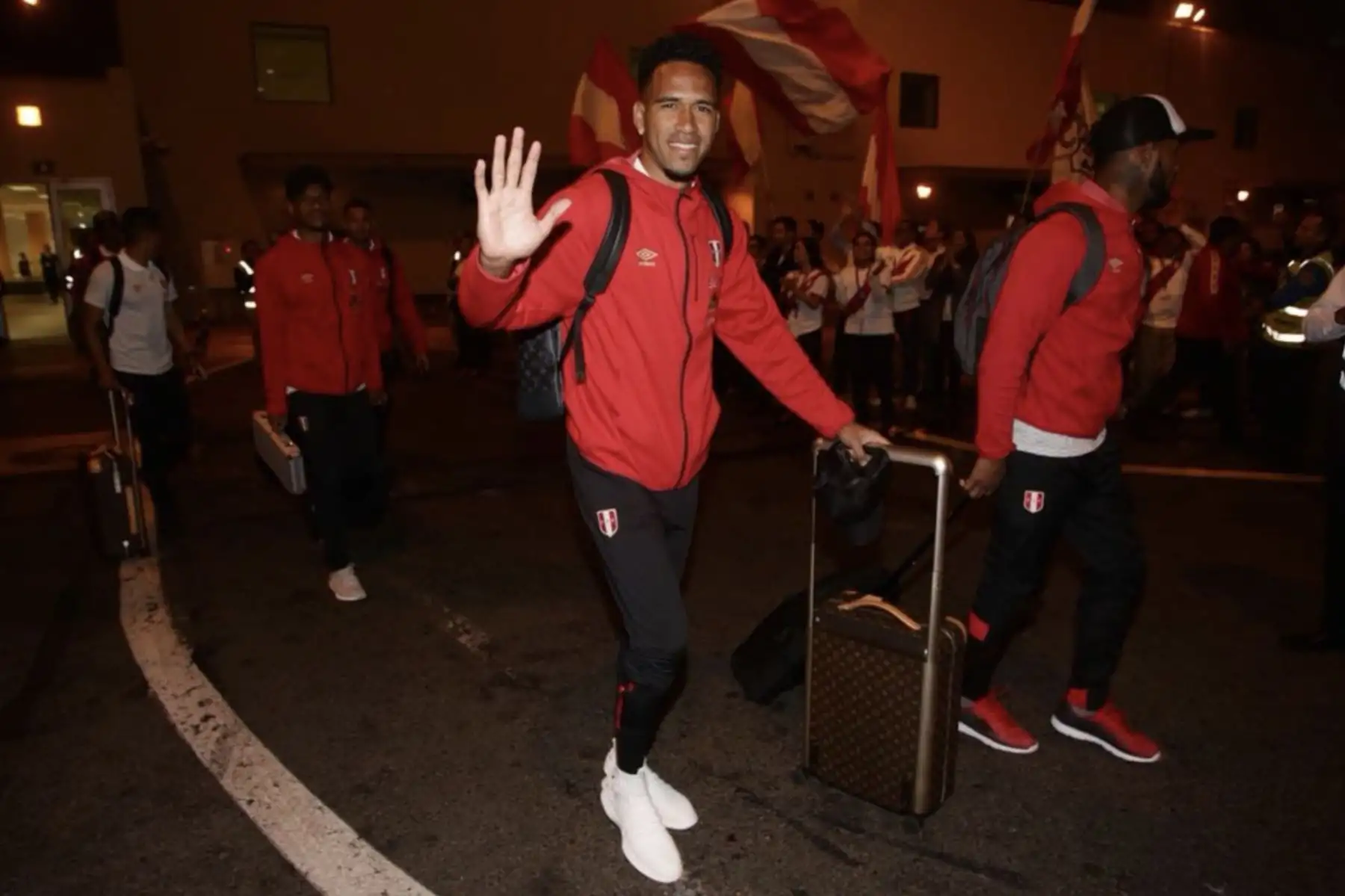 Llegada de la Selección  Peruana al aeropuerto Jorge Chavez, rumbo al Mundial Rusia 2018. Foto: ANDINA/FPF