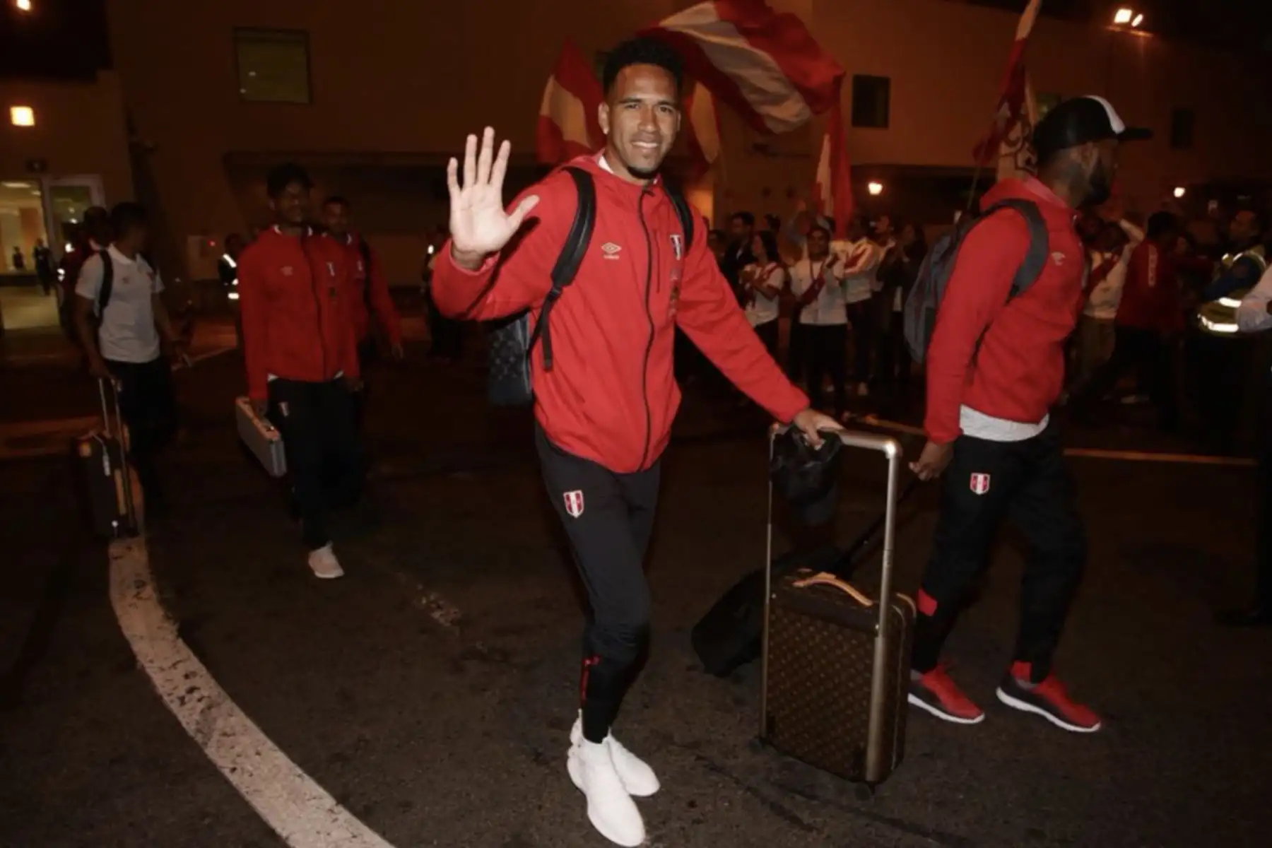 Llegada de la Selección  Peruana al aeropuerto Jorge Chavez, rumbo al Mundial Rusia 2018. Foto: ANDINA/FPF