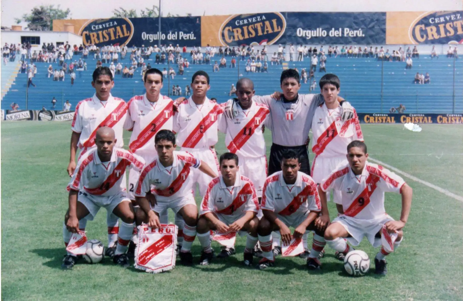 Lima - año 2000 aprox. / Selección peruana juvenil de fútbol.Paolo Guerrero, Jefferson Farfán.Foto: ANDINA/Archivo Histórico El Peruano