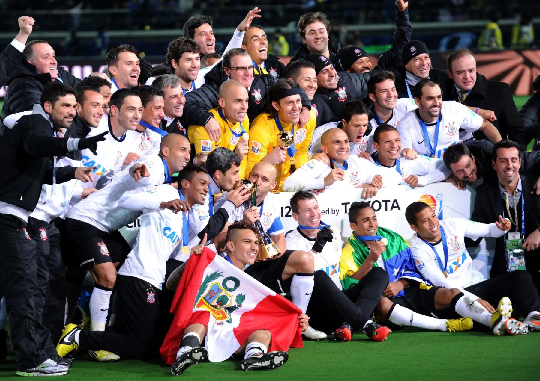 2012El equipo brasilero Corinthias fue el campeón y Paolo Guerrero contribuyó con este triunfo.Foto: AFP