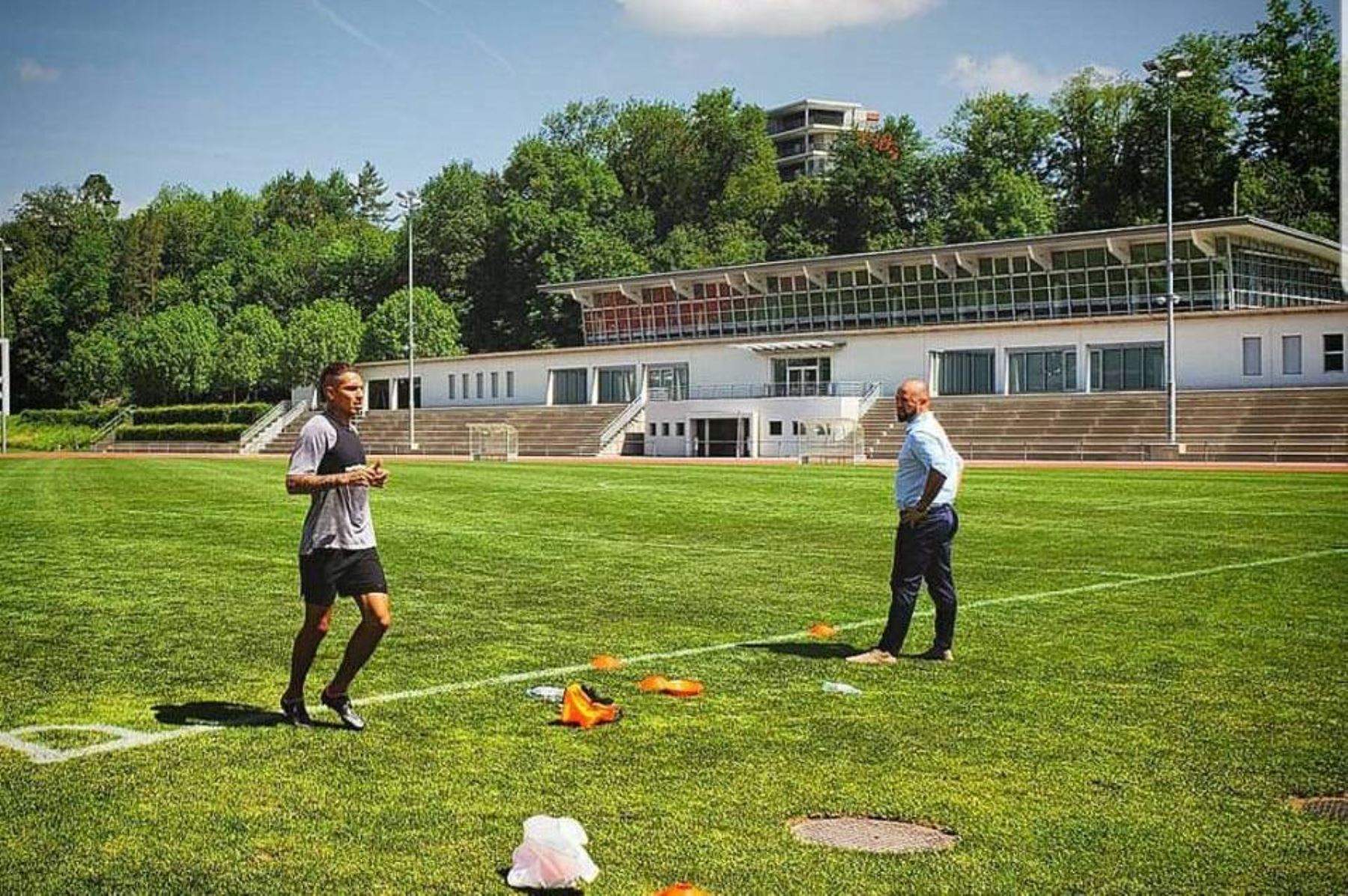 Paolo Guerrero: así entrena en Suiza. Foto: ANDINA/Difusión.