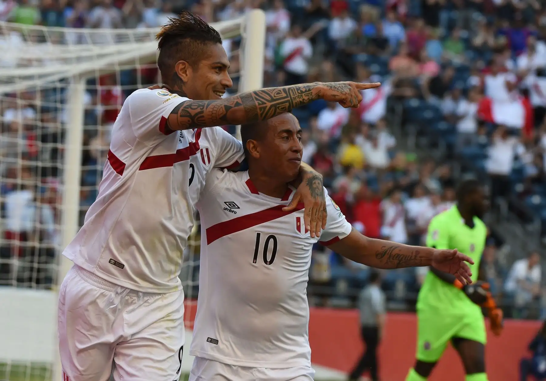 COPA AMERICA CENTENARIO 2016 / PAOLO GUERRERO / CHRISTIAN CUEVA.Foto:AFP