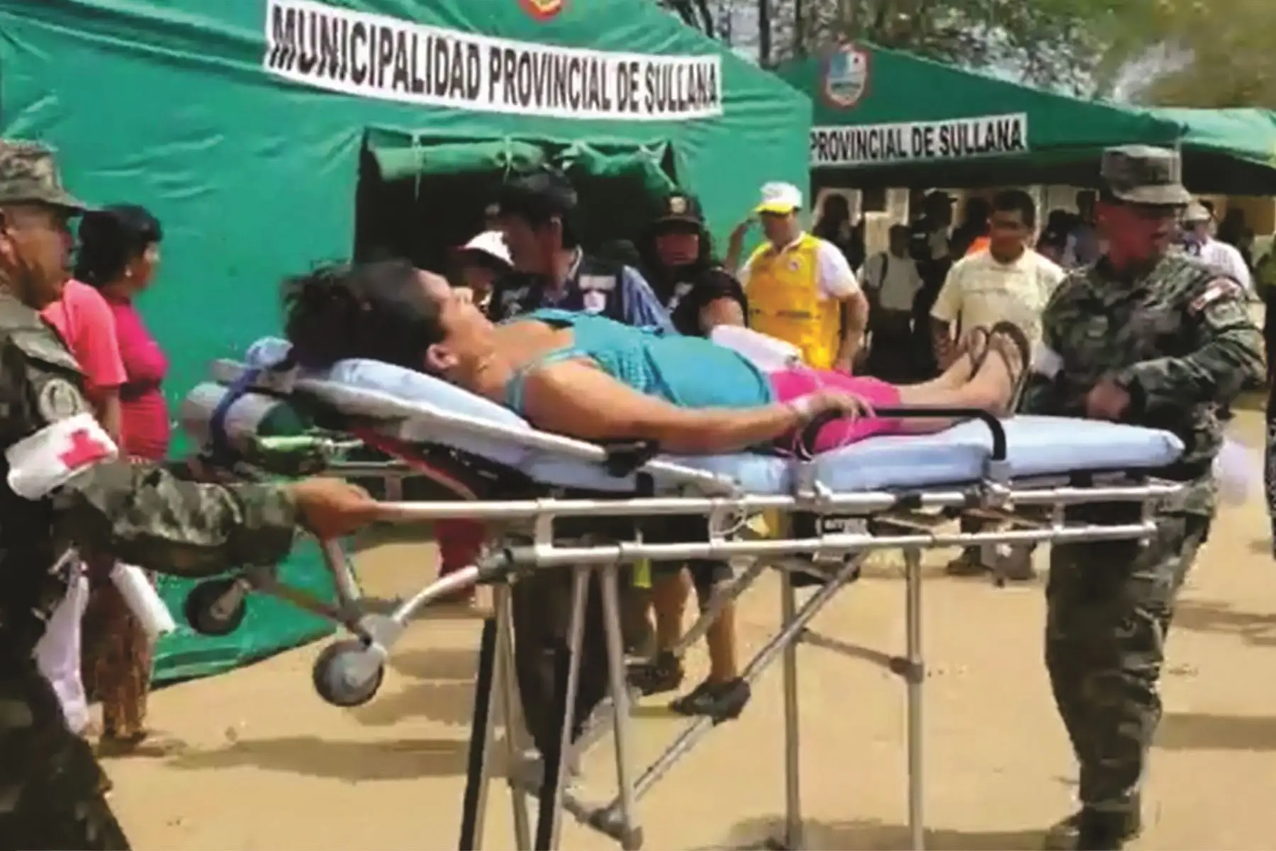 Población de Sullana, en Piura, participó activamente en simulacro de sismo. ANDINA