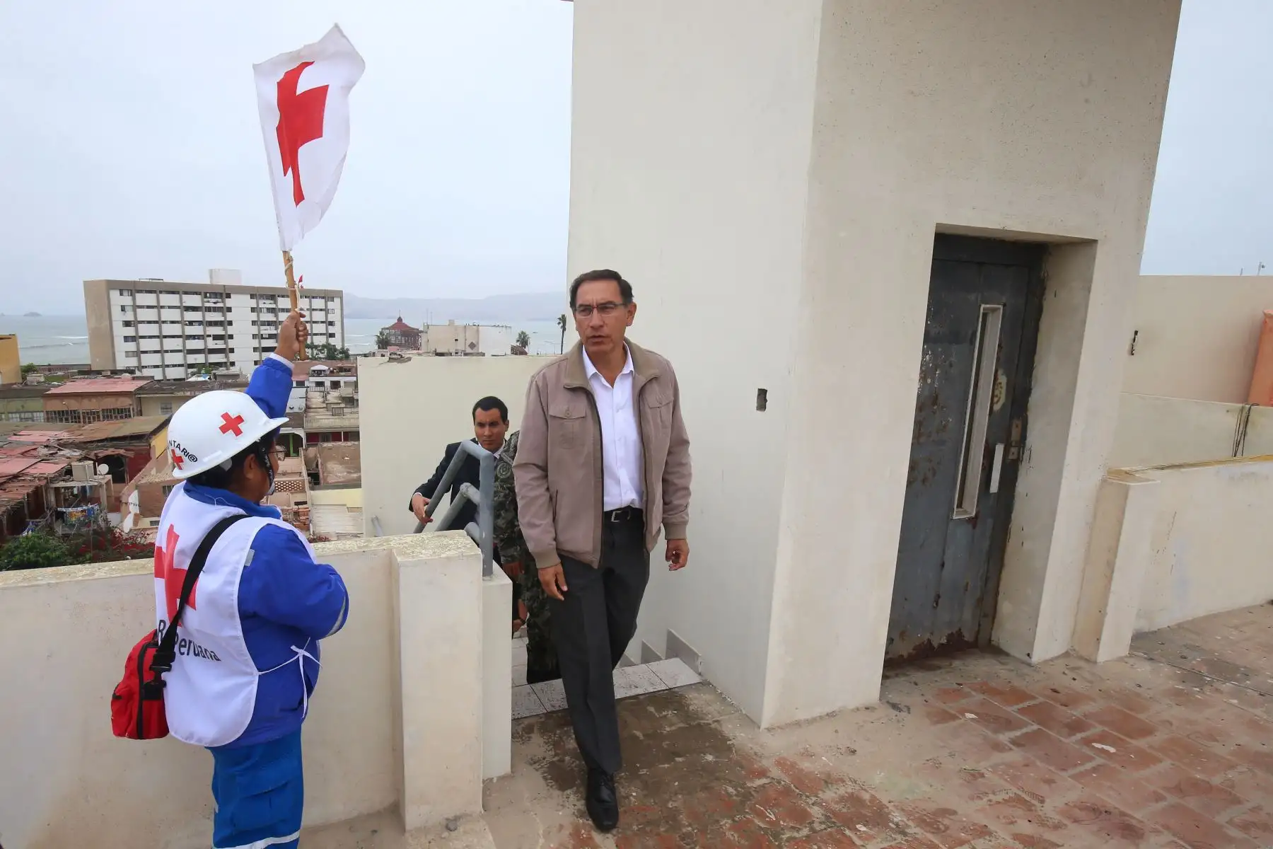 Presidente de la República, Martín Vizcarra, y ministros de Estado participaron del Simulacro Nacional de Sismo y Tsunami. Foto: ANDINA/Prensa Presidencia.