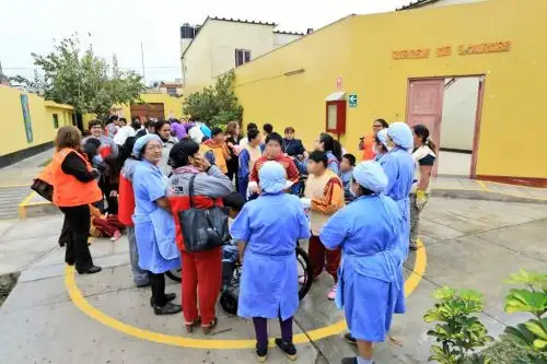 Simulacro de sismo en hogares del Inabif. Foto: Andina/Difusión
