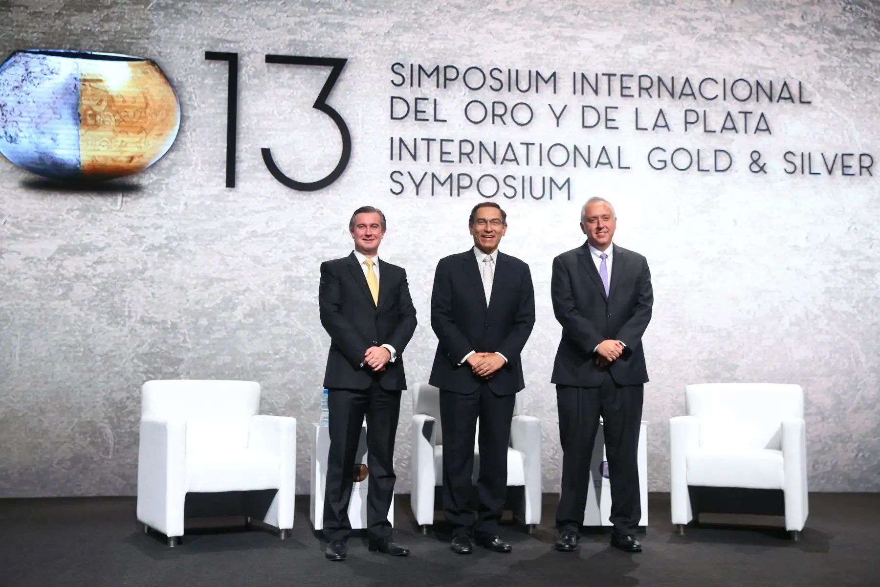 Presidente  Martin Vizcarra clausuró el 13.° Simposio Internacional del Oro y de la Plata en San Isidro.Foto: ANDINA/ Prensa Presidencia