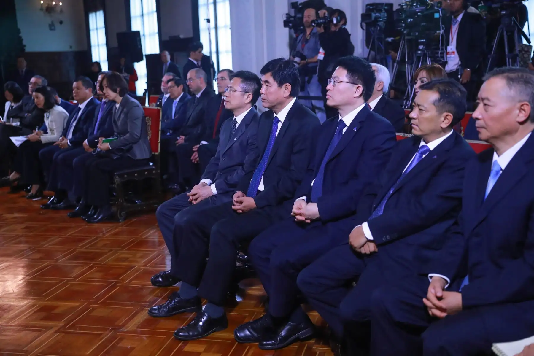 Jefe de Estado Martín Vizcarra, participa en anuncio de expansión del proyecto de Toromocho en Palacio de Gobierno.Foto: ANDINA/Prensa Presidencia