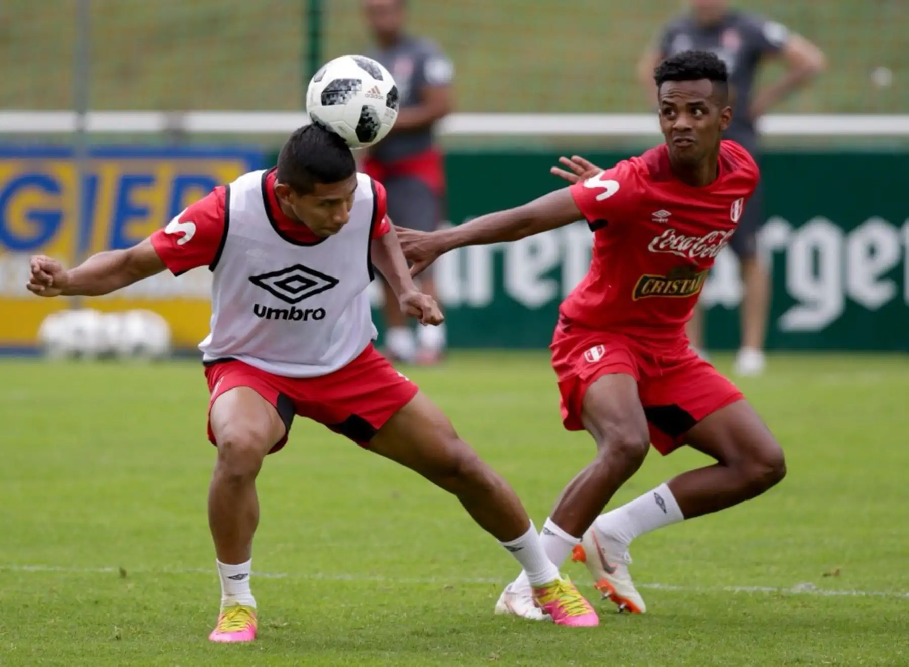 Los jugadores de la selección peruana entrena en Schruns, Austria. ANDINA/FPF