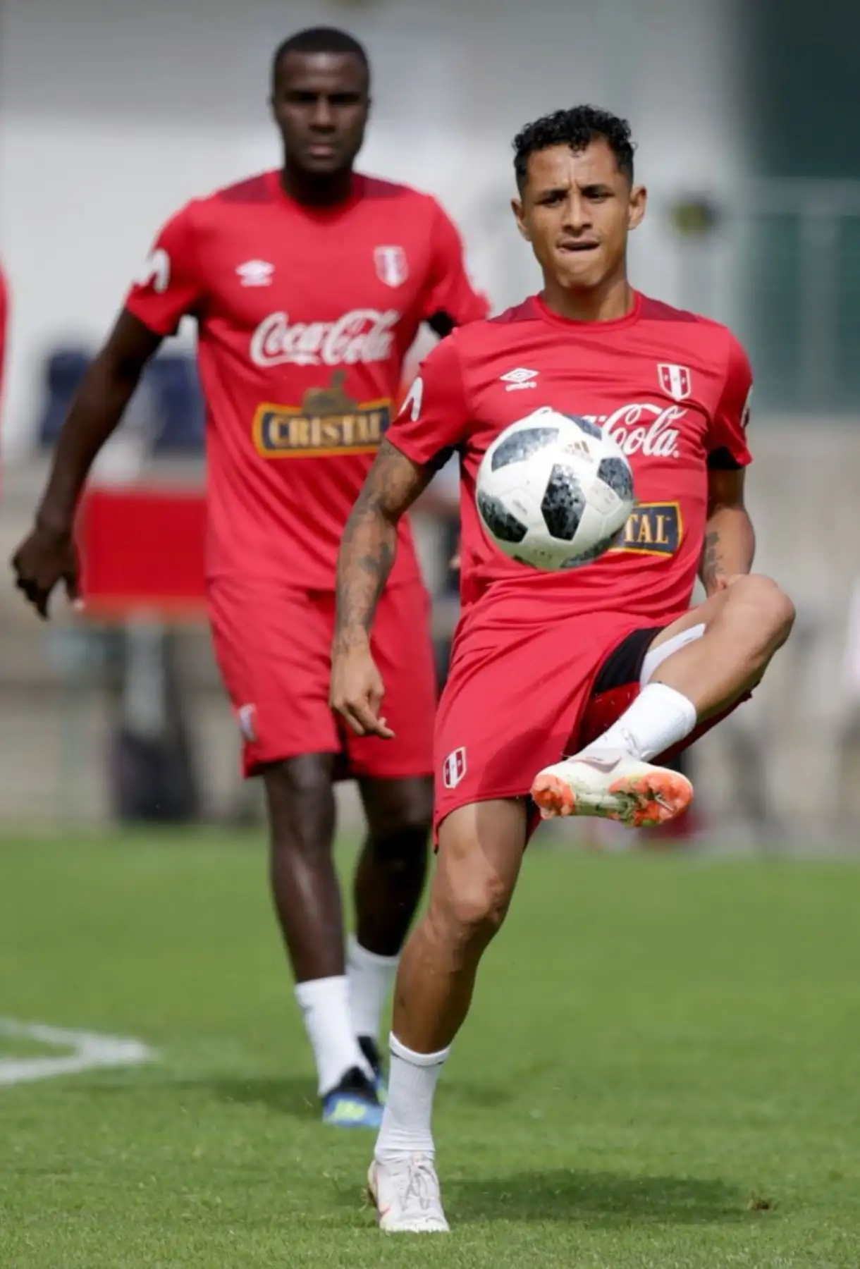 Los jugadores de la selección peruana entrena en Schruns, Austria. ANDINA/FPF