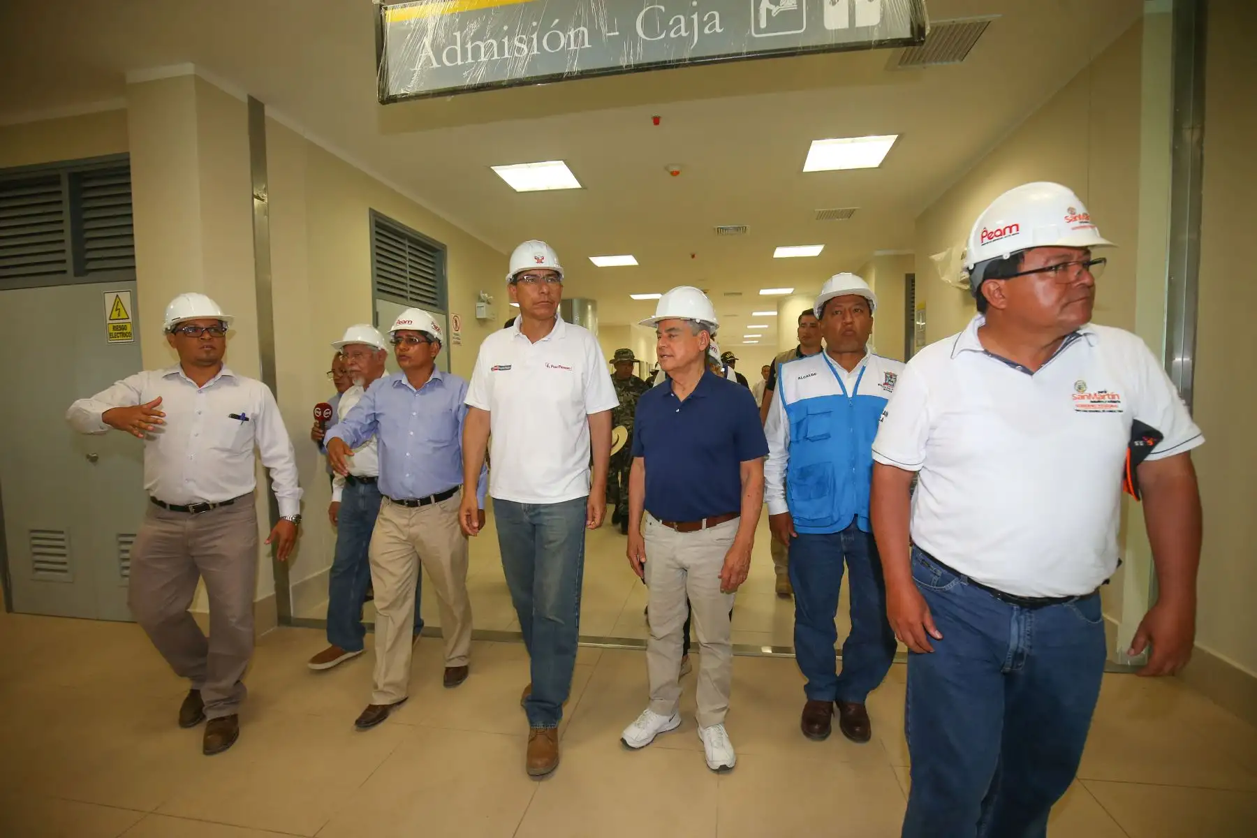 Jefe de Estado Martín Vizcarra, inspecciona Hospital de Moyobamba en la región San Martín.Foto: ANDINA/Prensa Presidencia