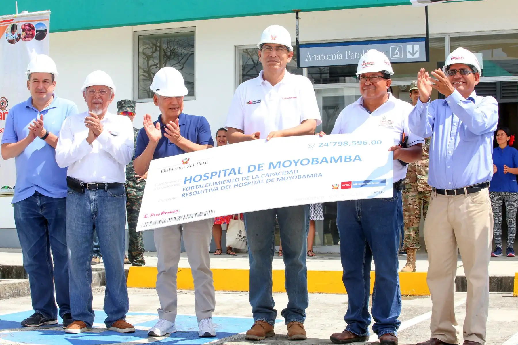 Jefe de Estado Vizcarra, inspecciona Hospital de Moyobamba en la región San Martín.Foto: ANDINA/Prensa Presidencia