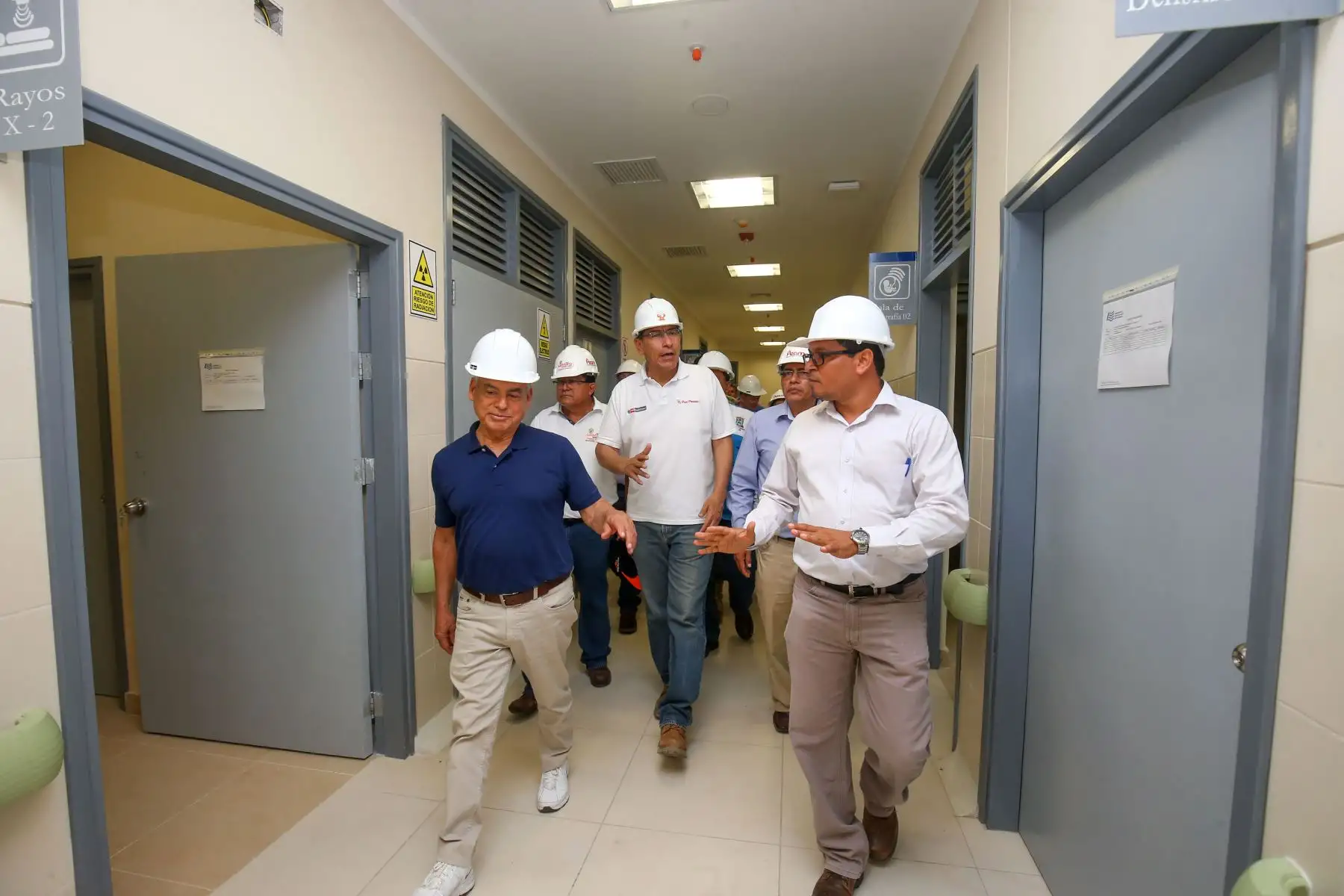 Jefe de Estado Vizcarra, inspecciona Hospital de Moyobamba en la región San Martín.Foto: ANDINA/Prensa Presidencia