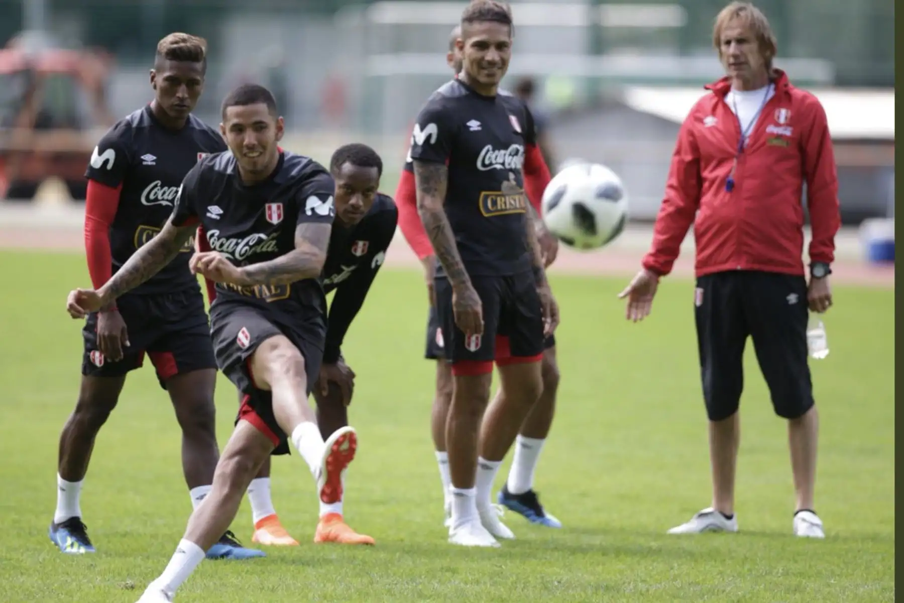 Postales de la segunda jornada de entrenamientos de la Selección  Peruana, en Austria. Foto:ANDINA/FPF
