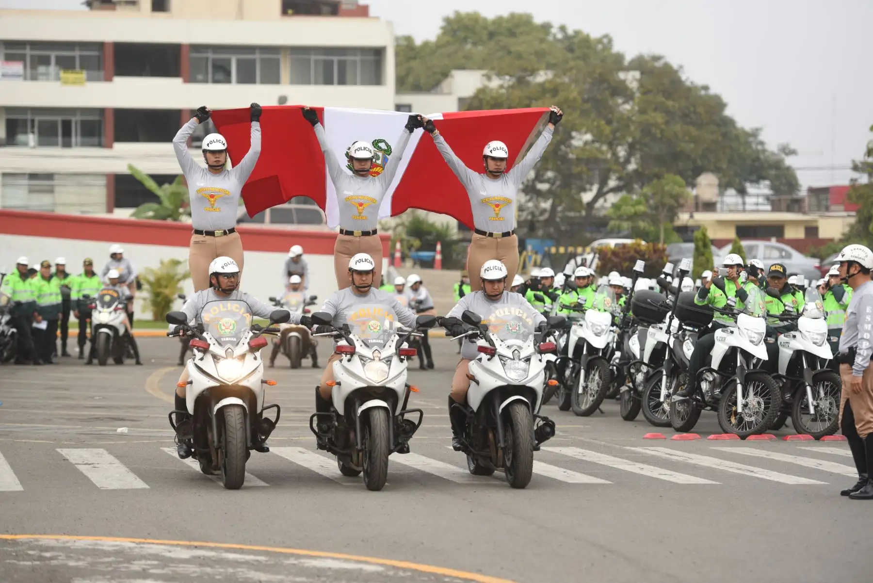 Ministerio del Interior entrega 994 motocicletas a la Policía Nacional para reforzar el patrullaje.Foto: ANDINA/Mininter