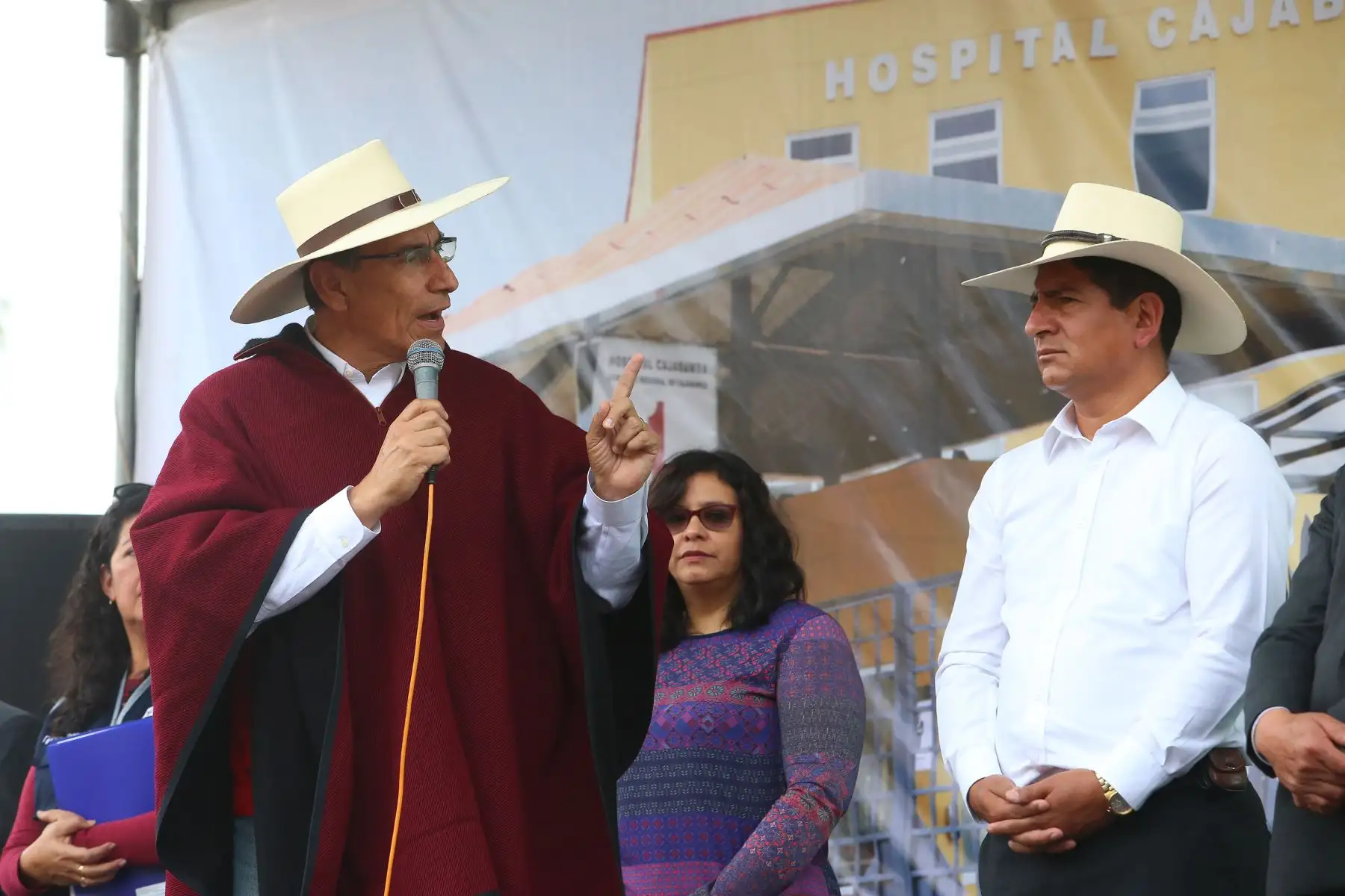 Presidente Vizcarra supervisa entrega de obras del hospital de Cajabamba. Foto: ANDINA/Prensa Presidencia.