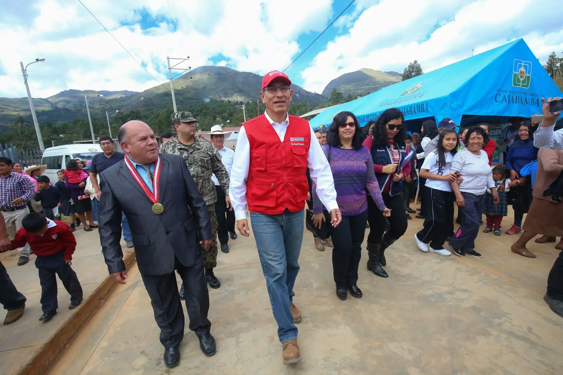 Presidente Vizcarra supervisa entrega de obras del hospital de Cajabamba. Foto: ANDINA/Prensa Presidencia.